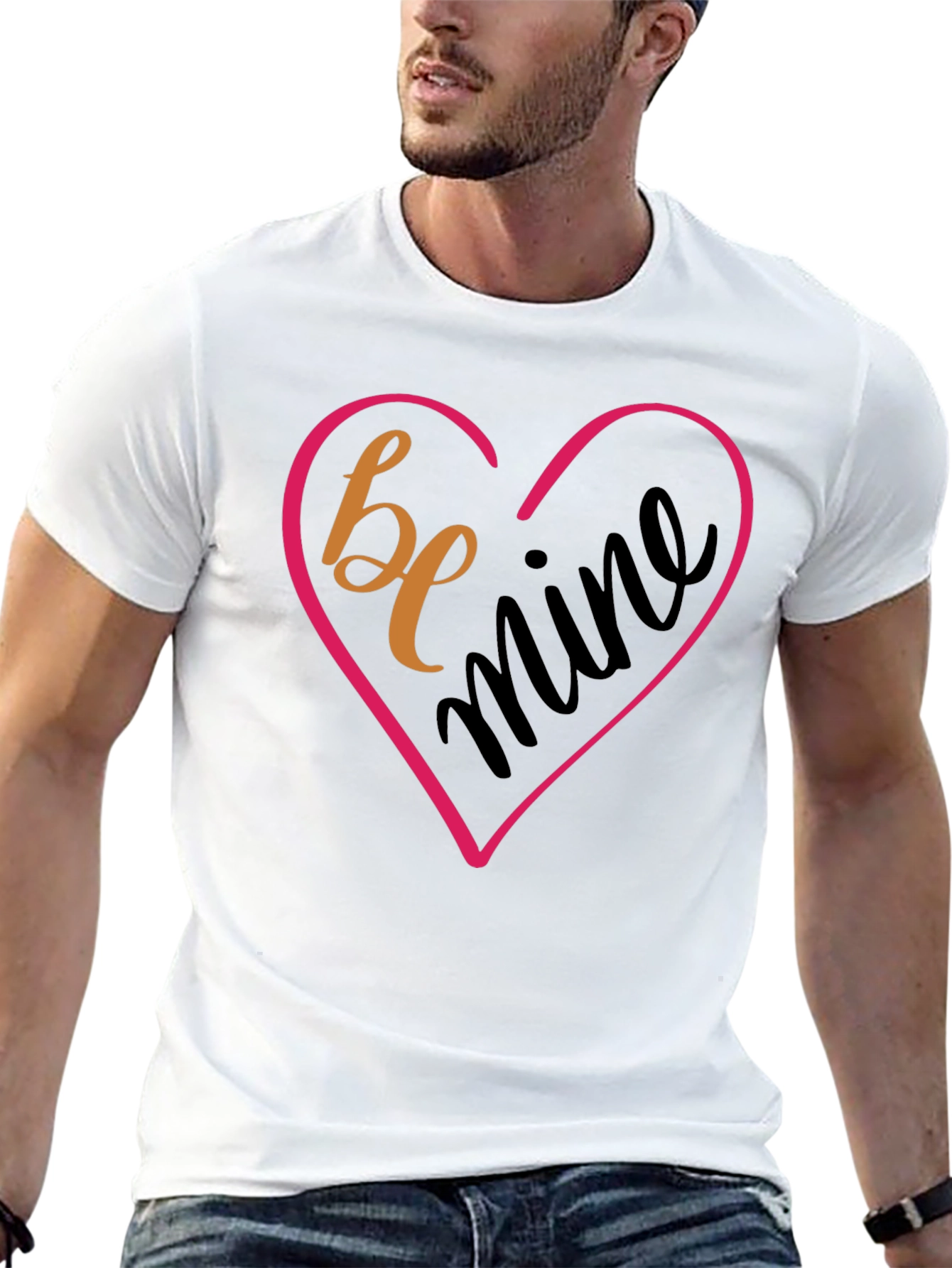 Be Mine Valentines Day Black T-Shirt