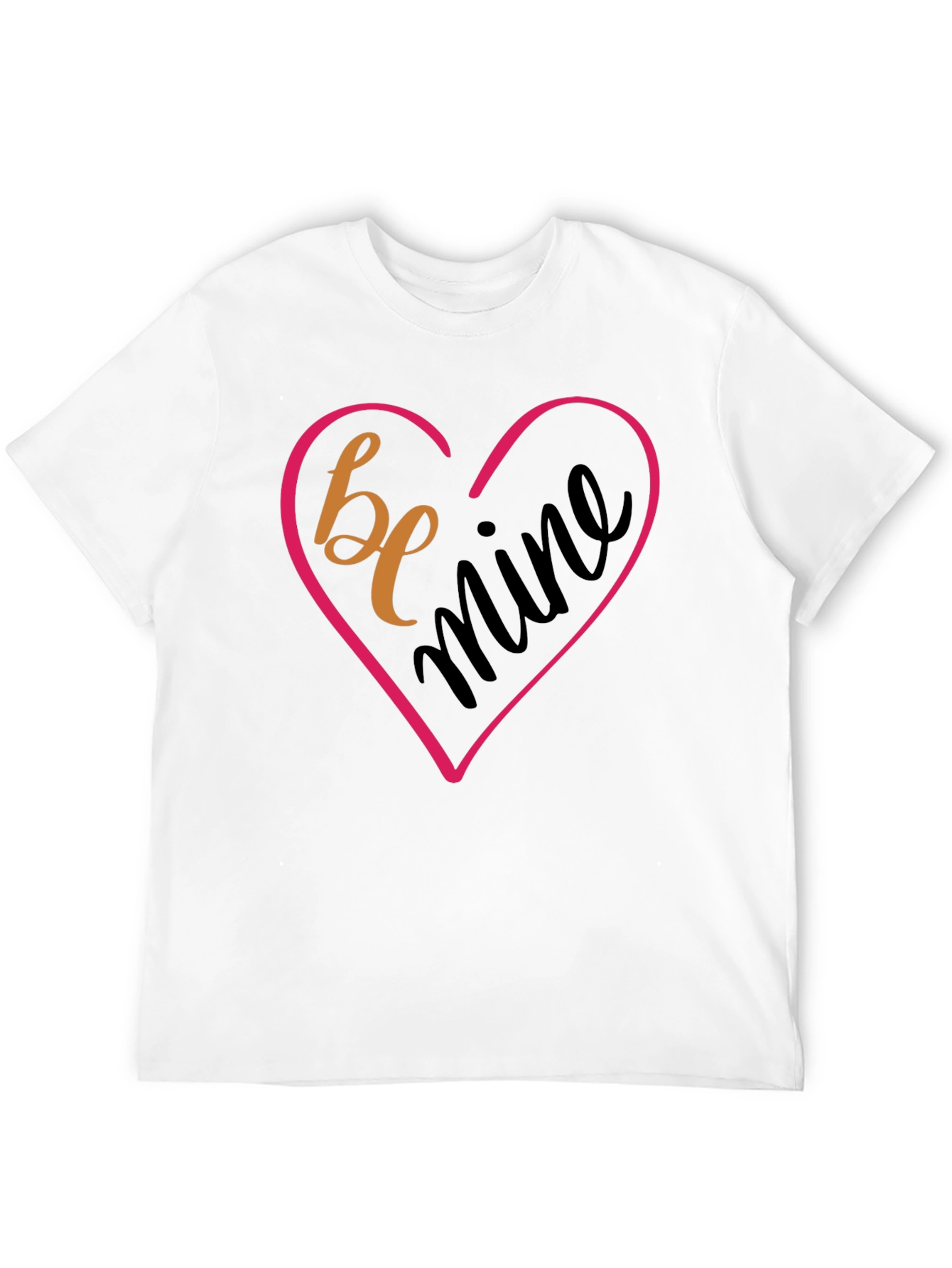 Be Mine Valentines Day Black T-Shirt