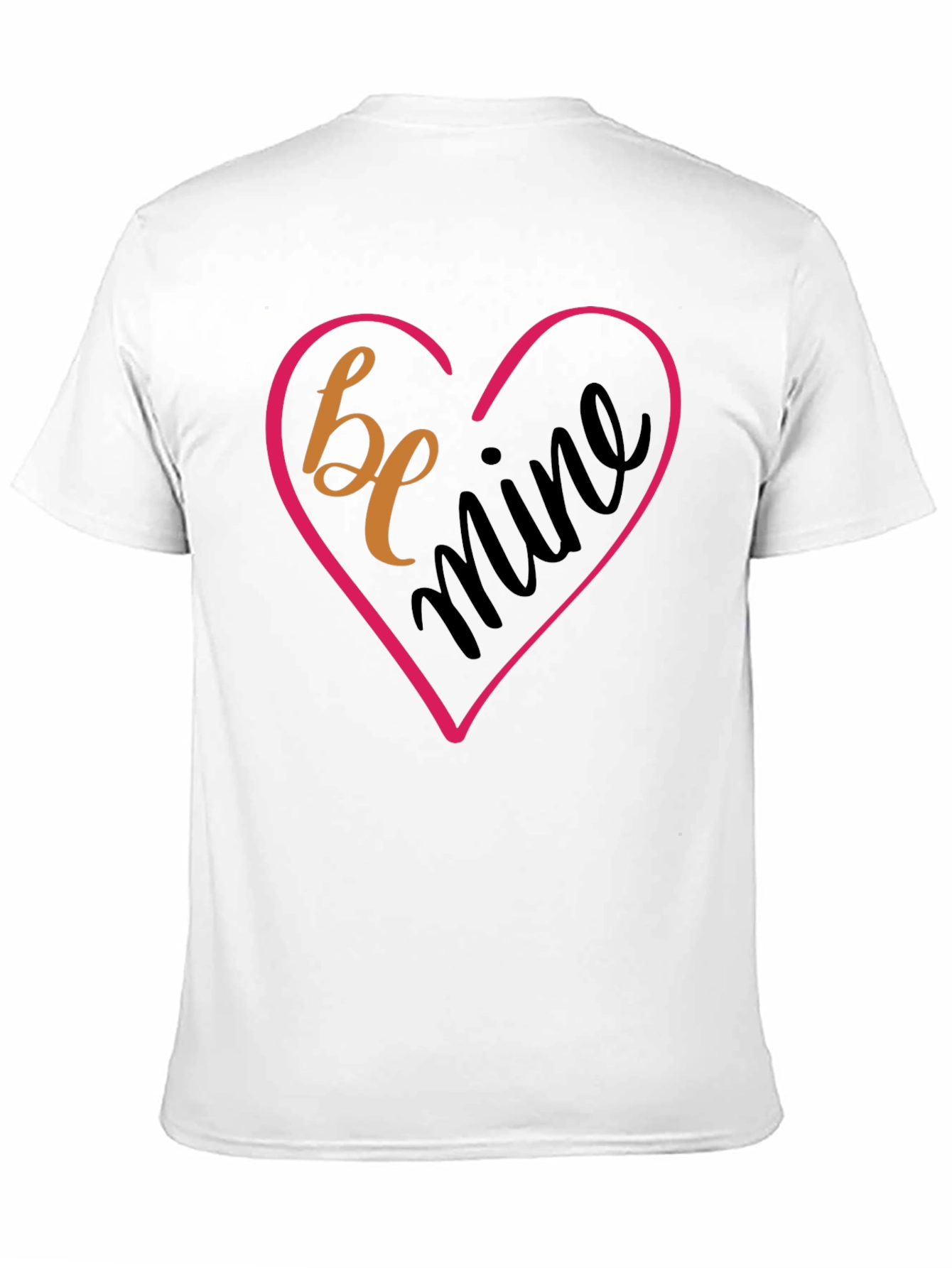 Be Mine Valentines Day Black T-Shirt