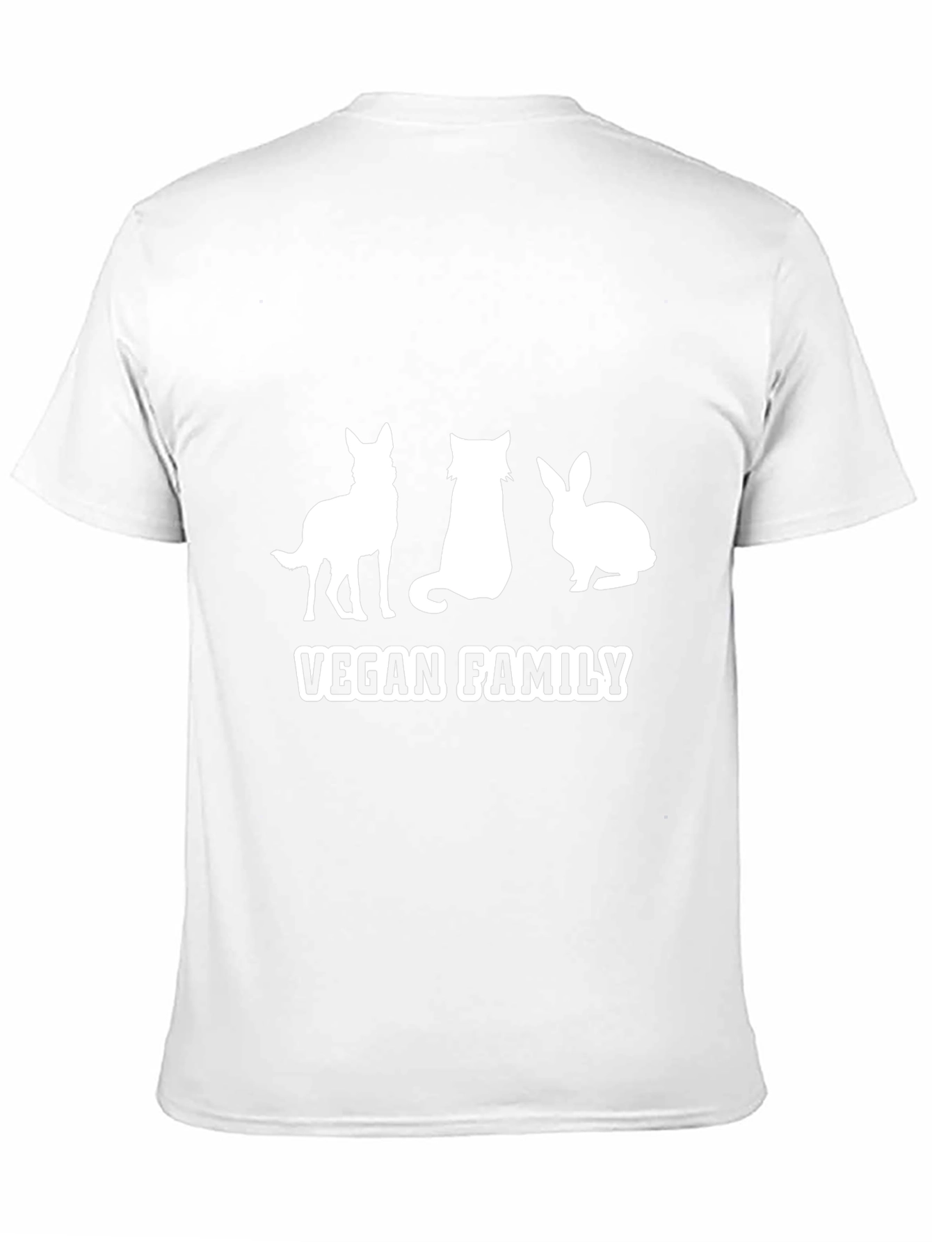 Vegan Family T-Shirt - Dog Cat Rabbit