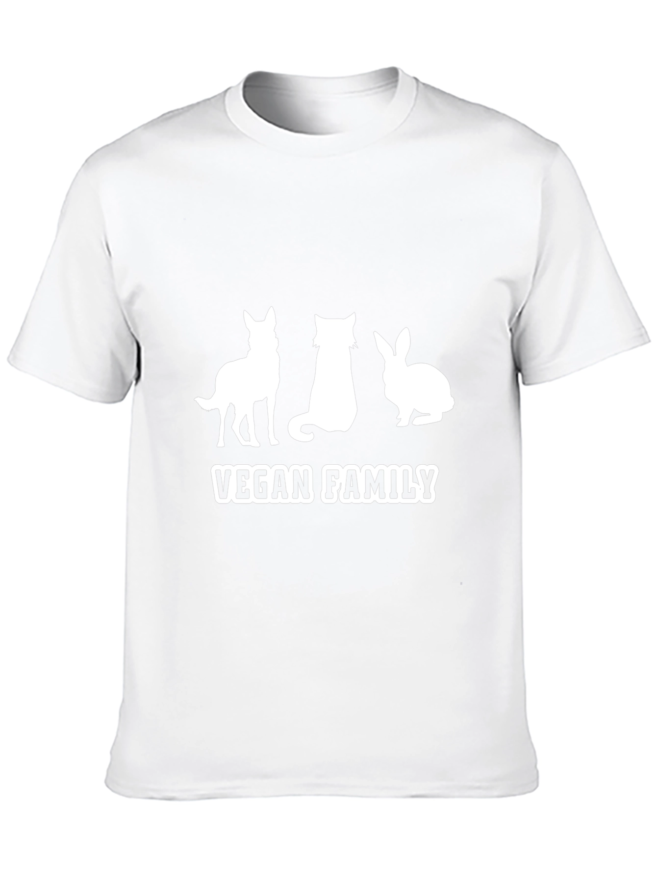 Vegan Family T-Shirt - Dog Cat Rabbit
