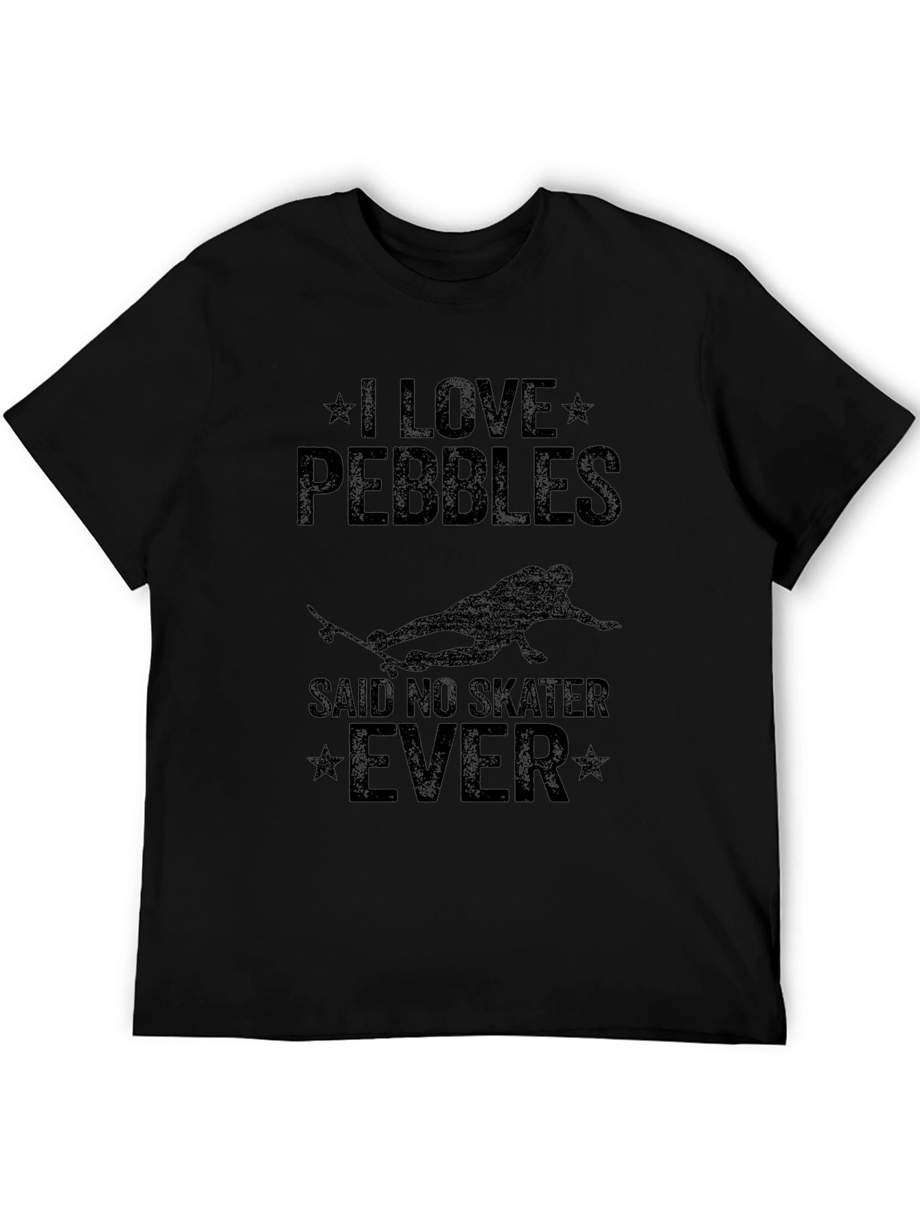 I Love Pebbles Funny Skater T-Shirt