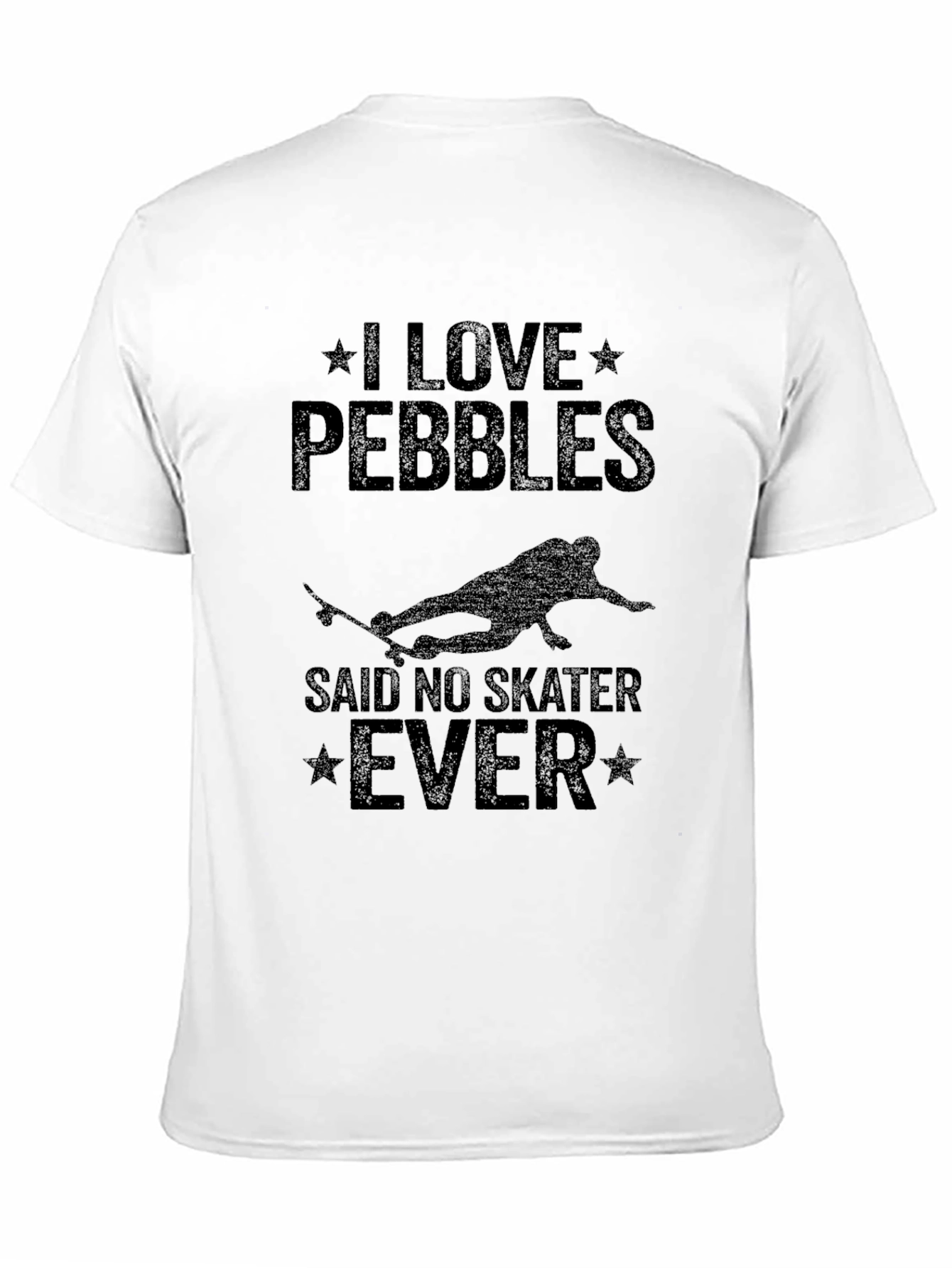 I Love Pebbles Funny Skater T-Shirt