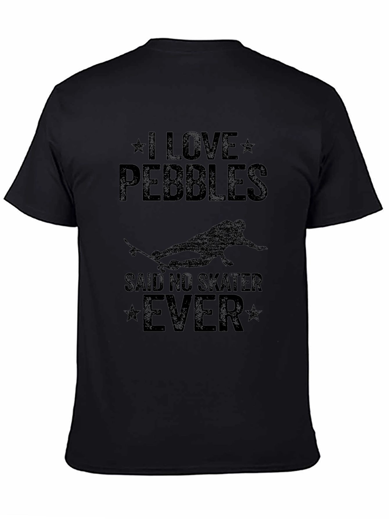 I Love Pebbles Funny Skater T-Shirt