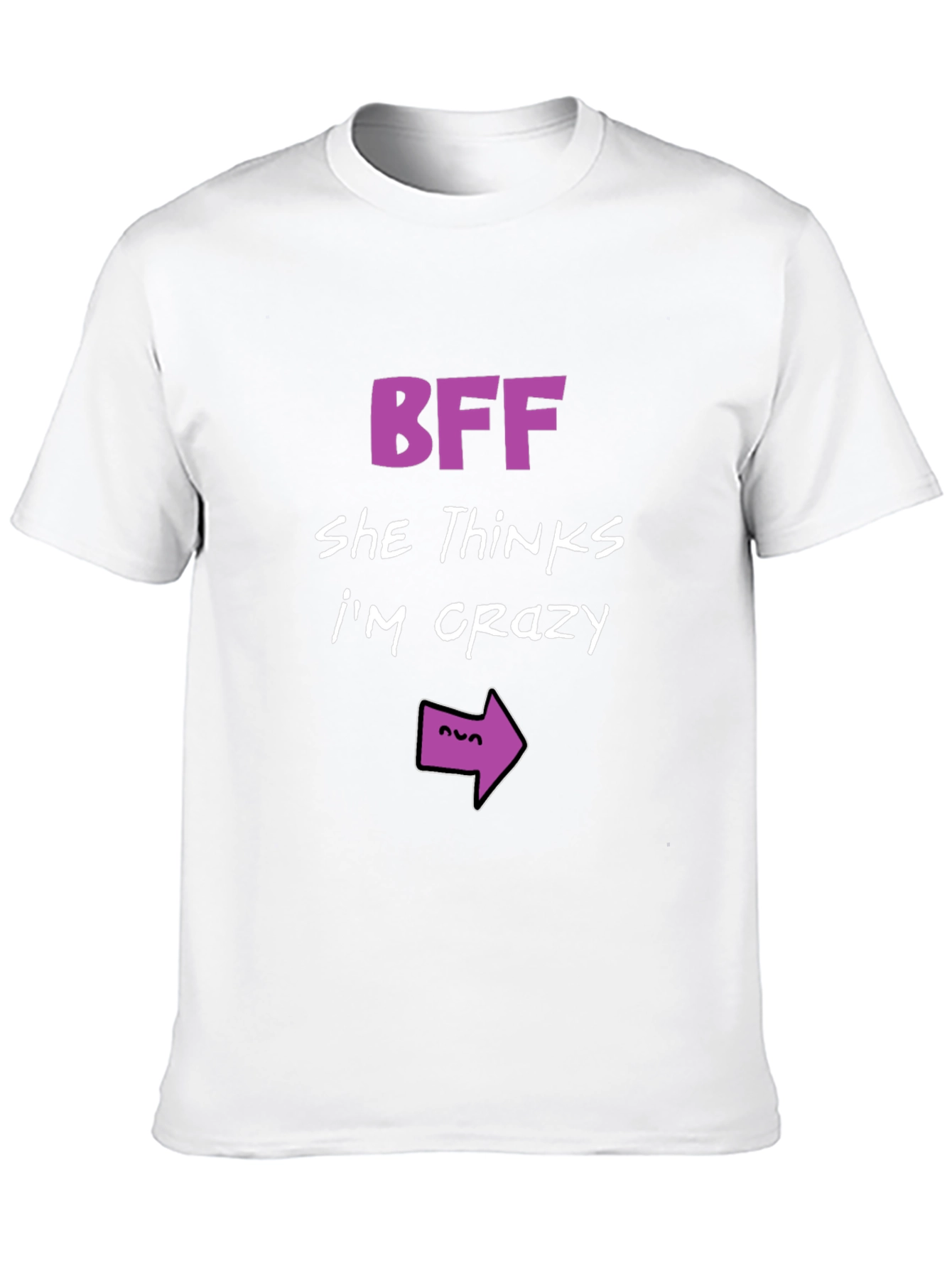 BFF Crazy Arrow T-Shirt - Funny Matching Tee