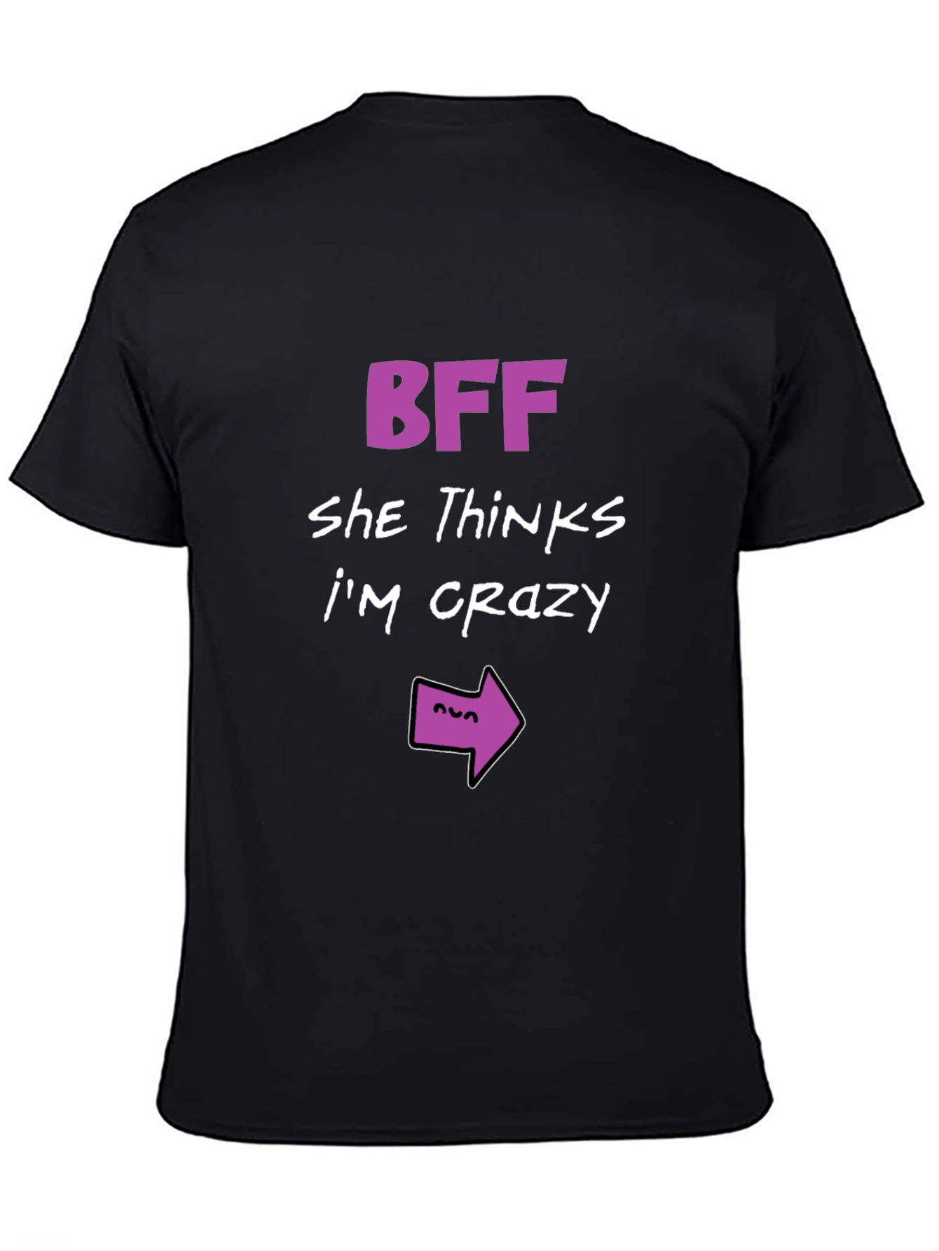 BFF Crazy Arrow T-Shirt - Funny Matching Tee