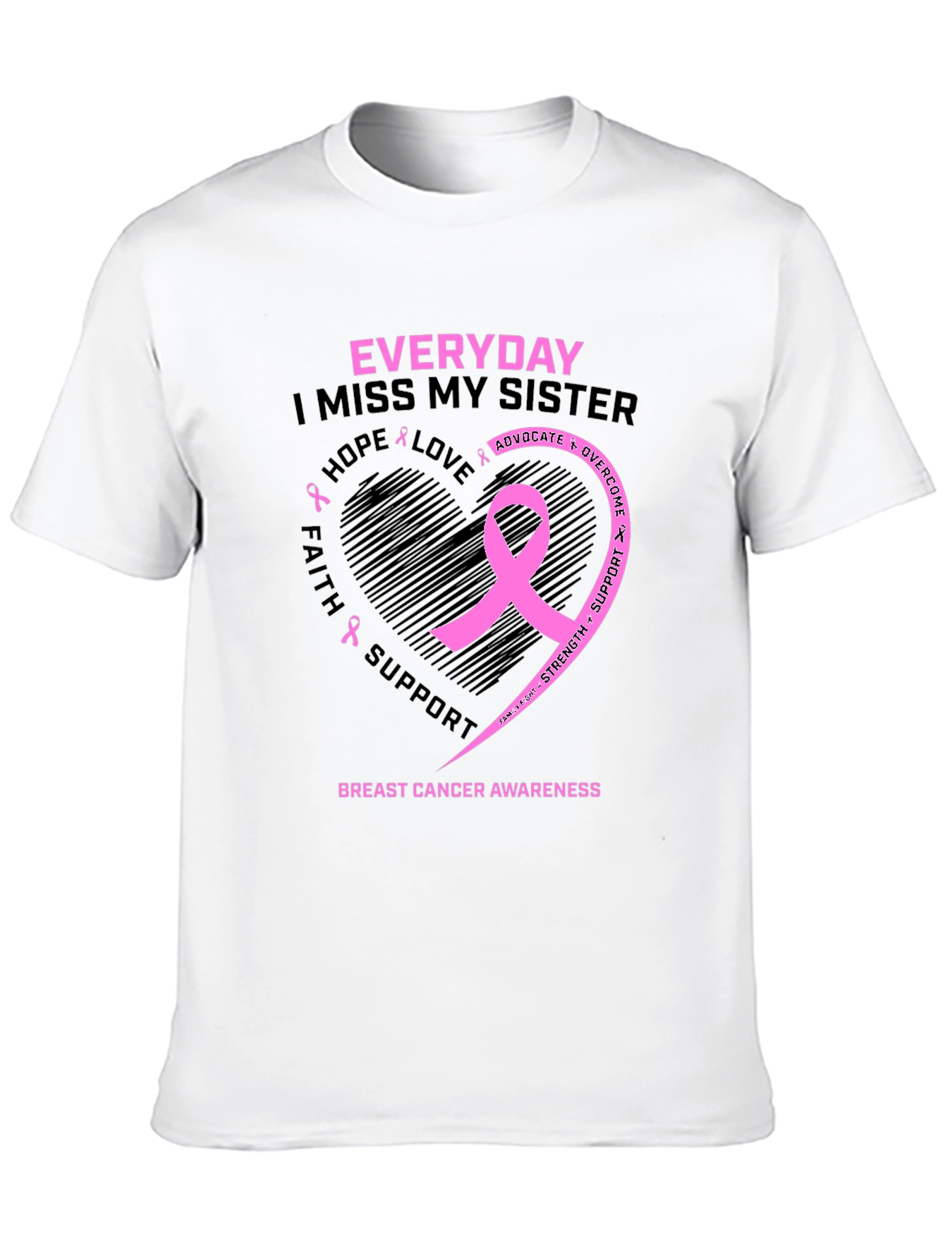 Breast Cancer Awareness Sister Memorial T-Shirt