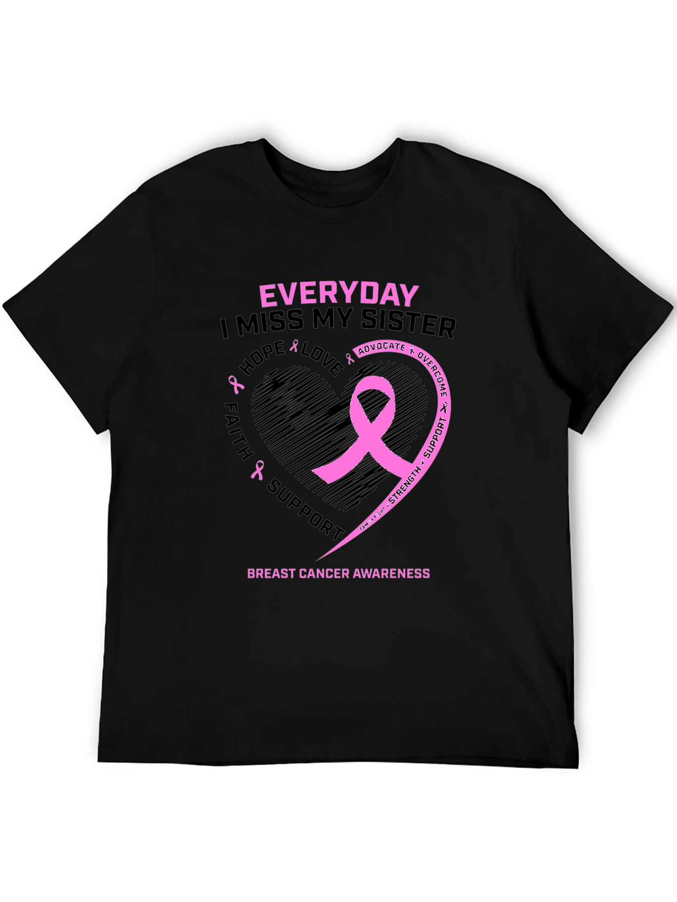Breast Cancer Awareness Sister Memorial T-Shirt