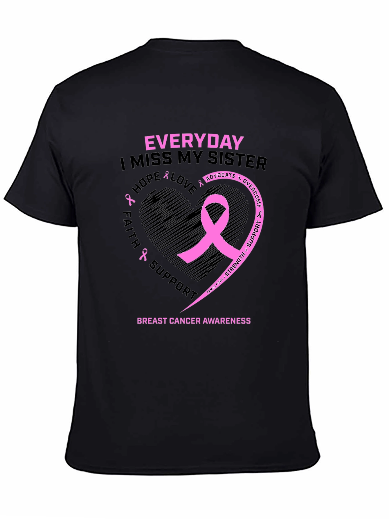 Breast Cancer Awareness Sister Memorial T-Shirt