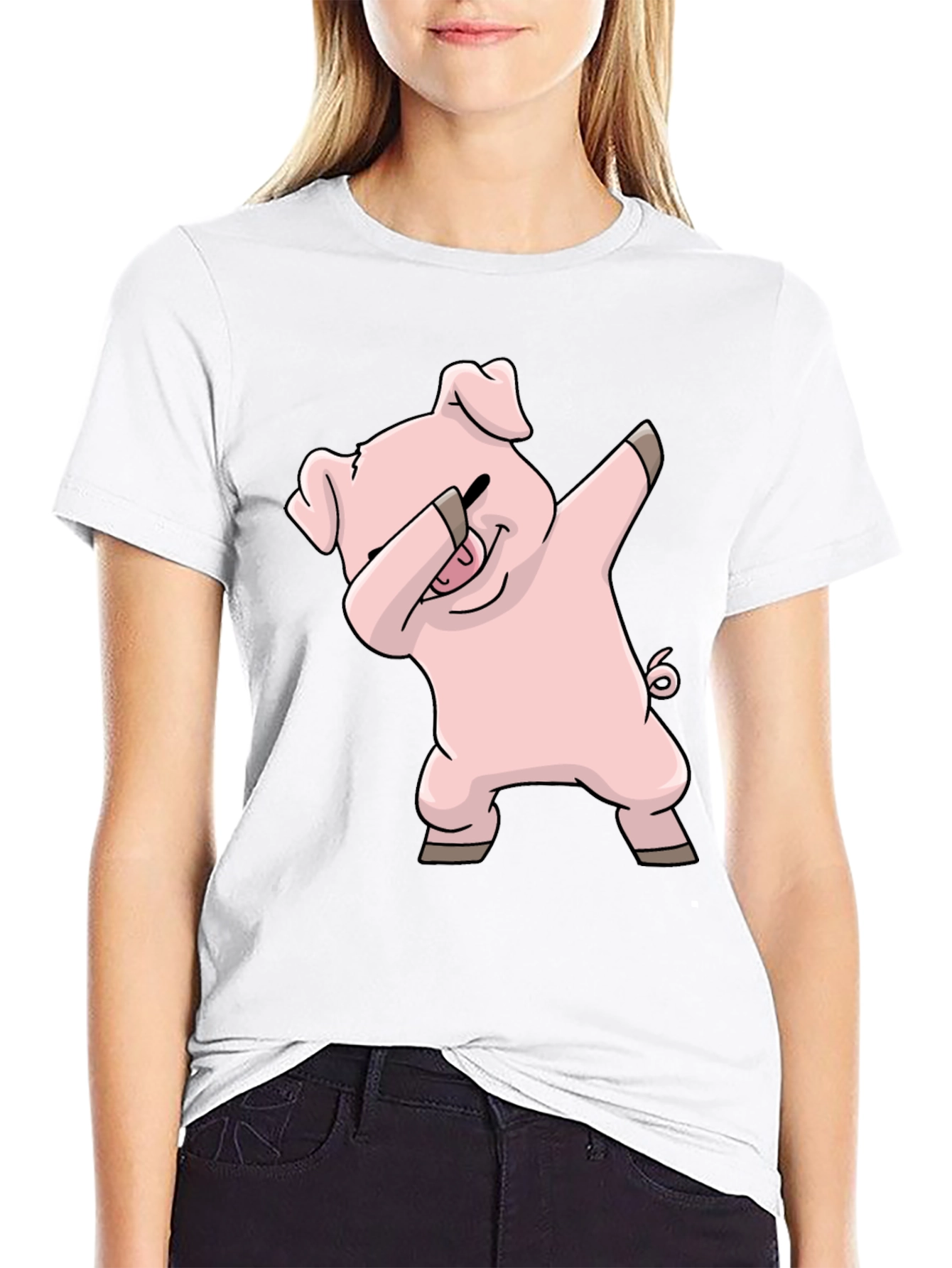 Dabbing Pig T-Shirt - Unique Design