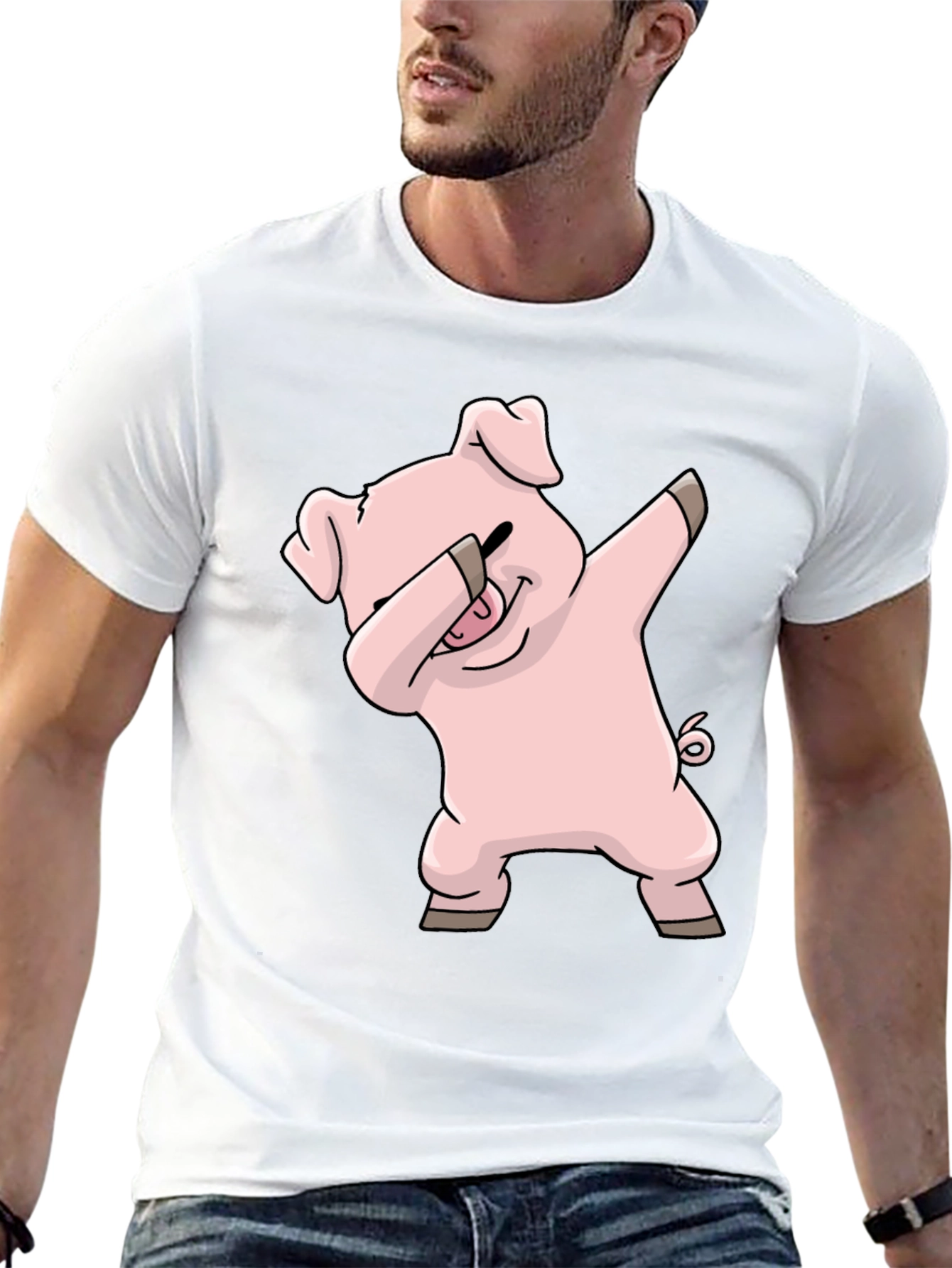 Dabbing Pig T-Shirt - Unique Design