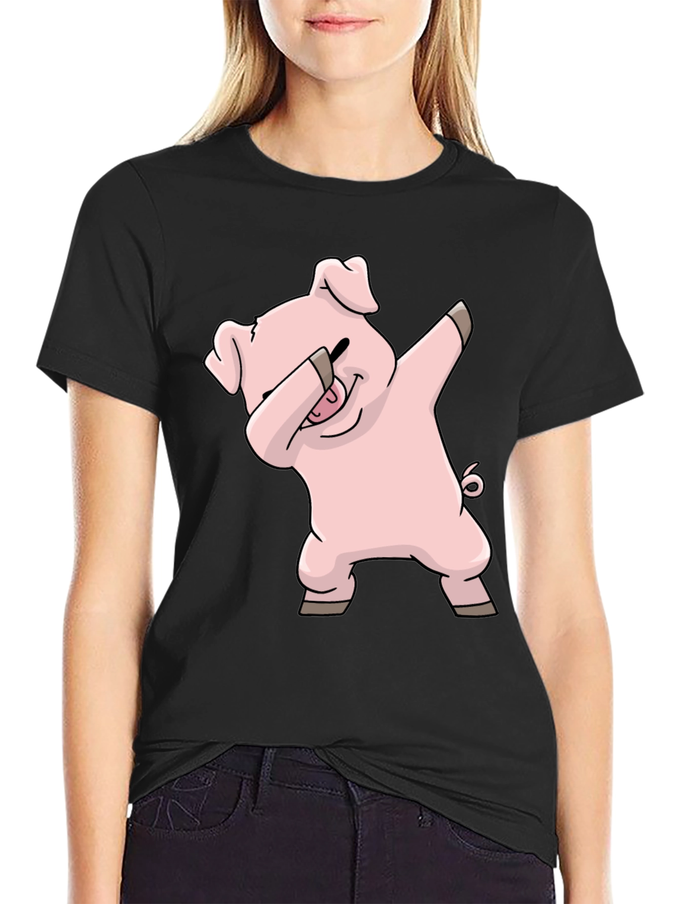 Dabbing Pig T-Shirt - Unique Design