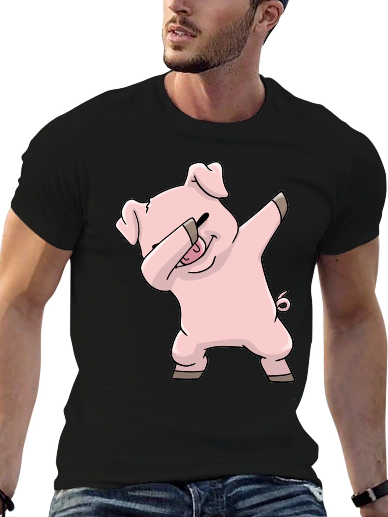 Dabbing Pig T-Shirt - Unique Design