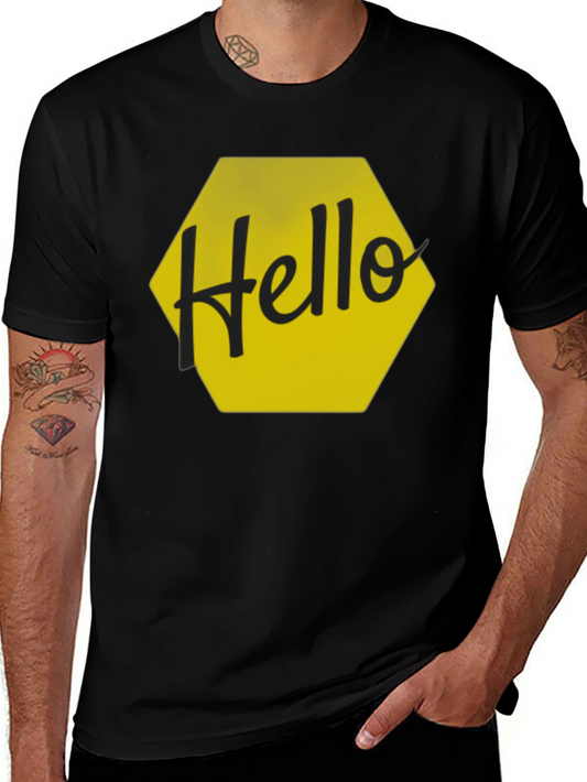 Hello Graphic Tee - Stylish Casual Wear