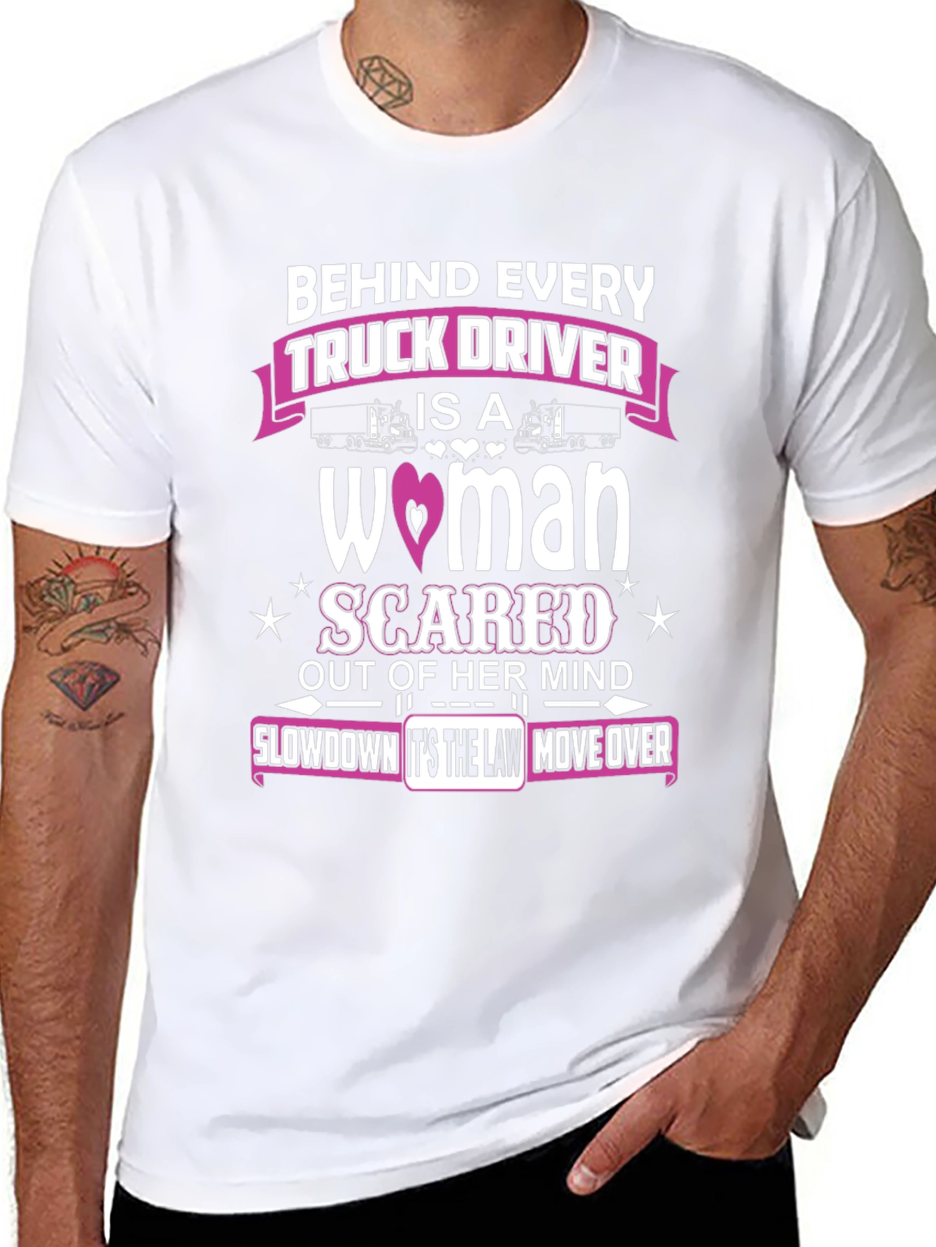 Behind Every Truck Driver T-Shirt