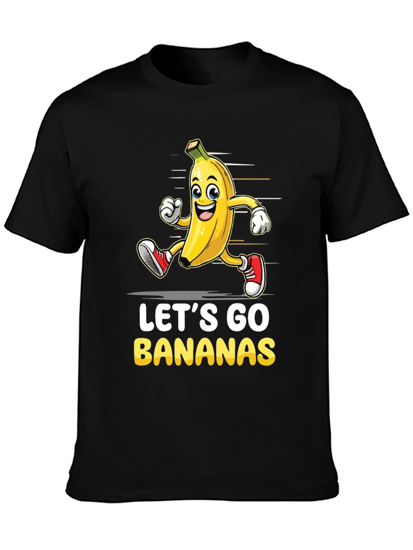 Lets Go Bananas Graphic Tee - Running Banana T-Shirt