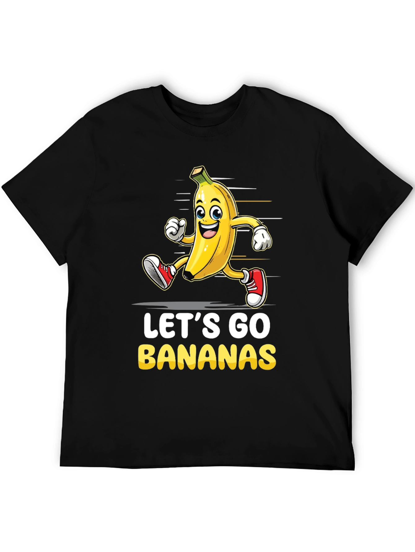 Lets Go Bananas Graphic Tee - Running Banana T-Shirt