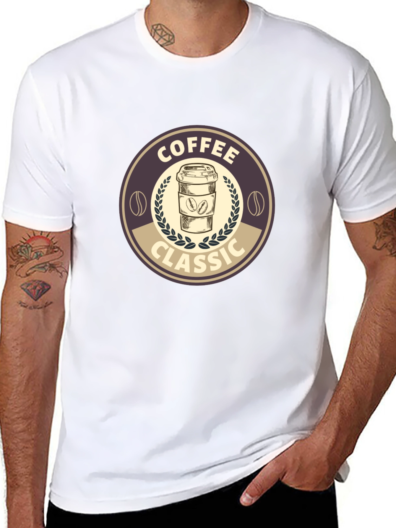 Classic Coffee Graphic Tee - Soft Cotton Blend