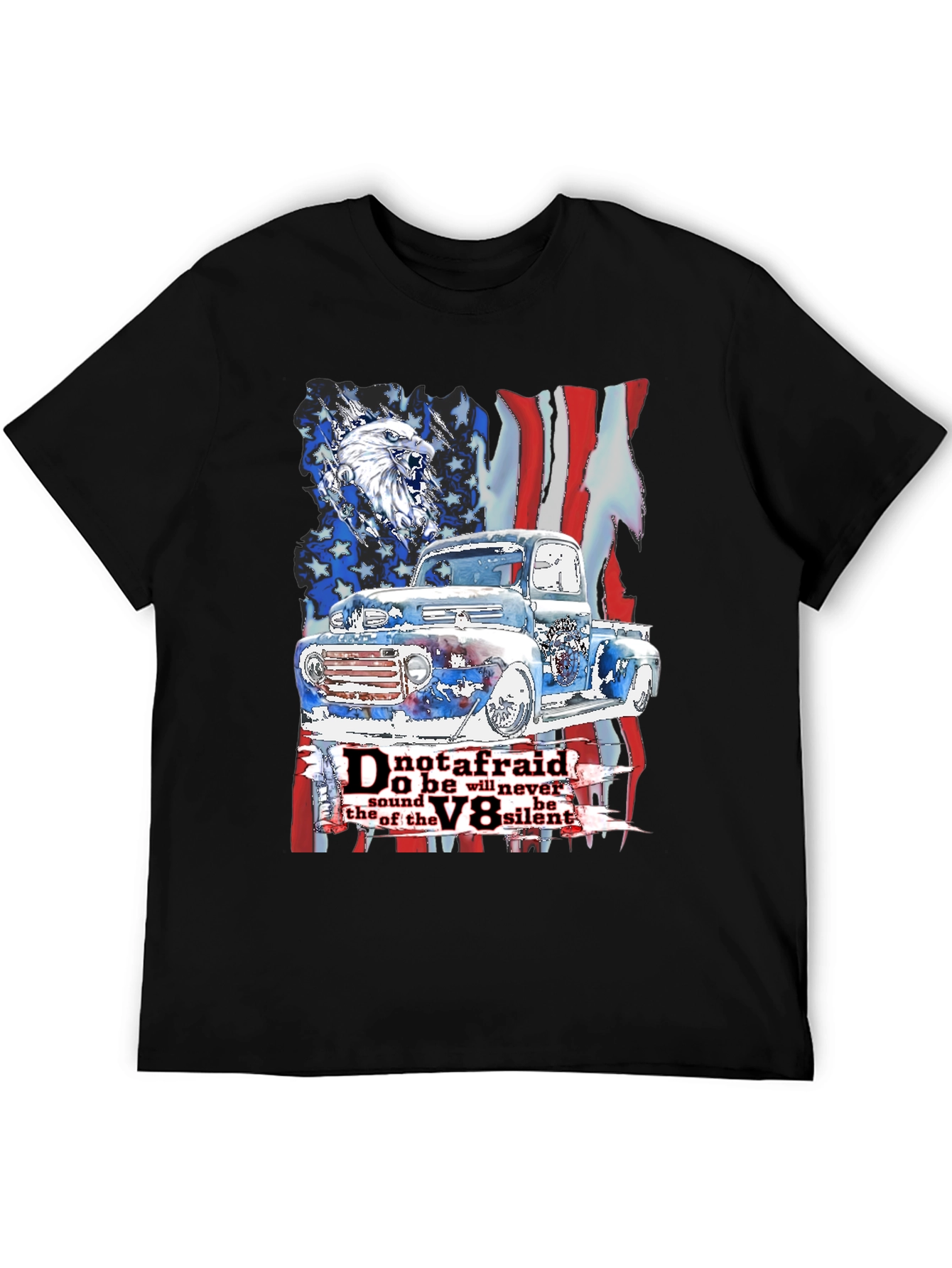 Patriotic Truck V8 T-Shirt - Freedom Apparel
