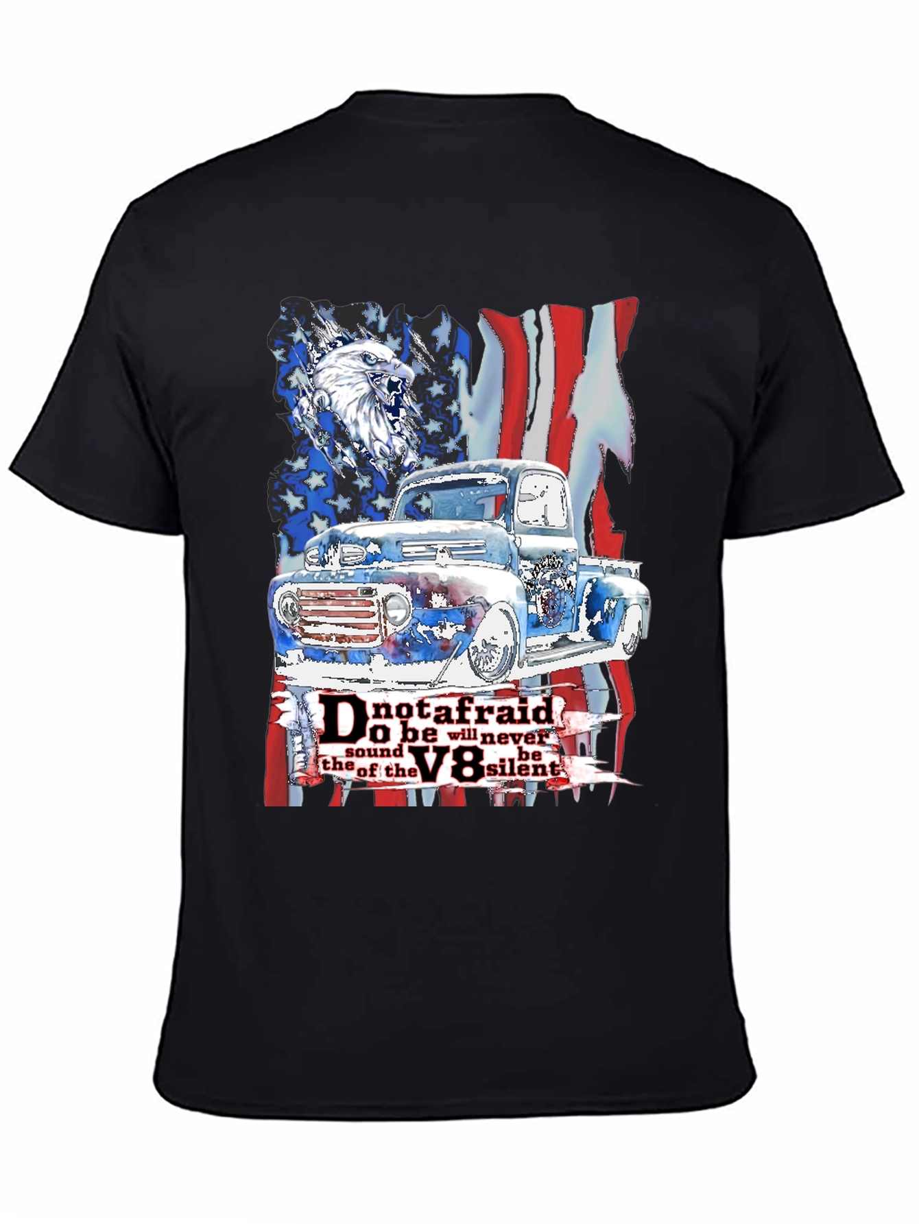Patriotic Truck V8 T-Shirt - Freedom Apparel