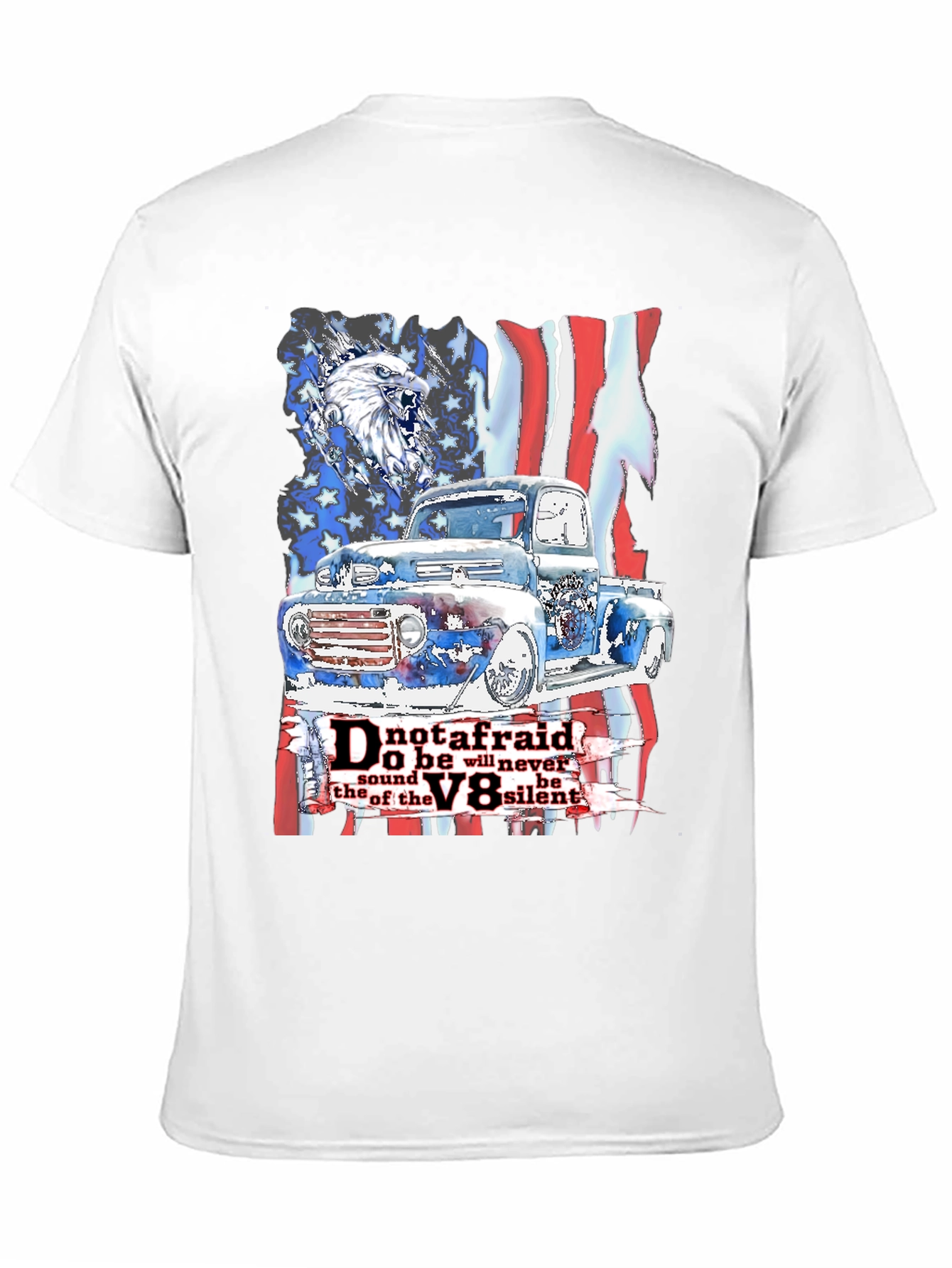 Patriotic Truck V8 T-Shirt - Freedom Apparel