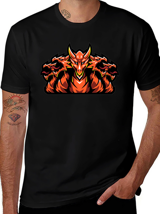 Hydra Dragon Graphic Tee - Mens Black T-Shirt