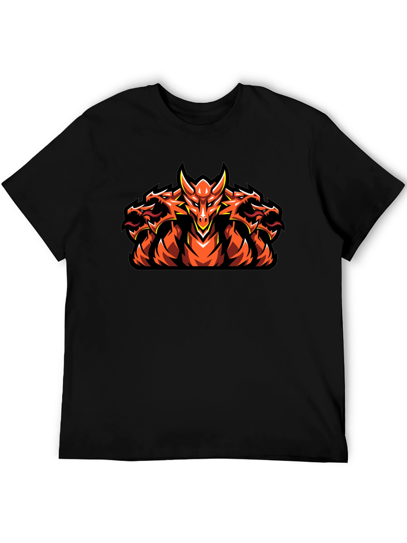 Hydra Dragon Graphic Tee - Mens Black T-Shirt