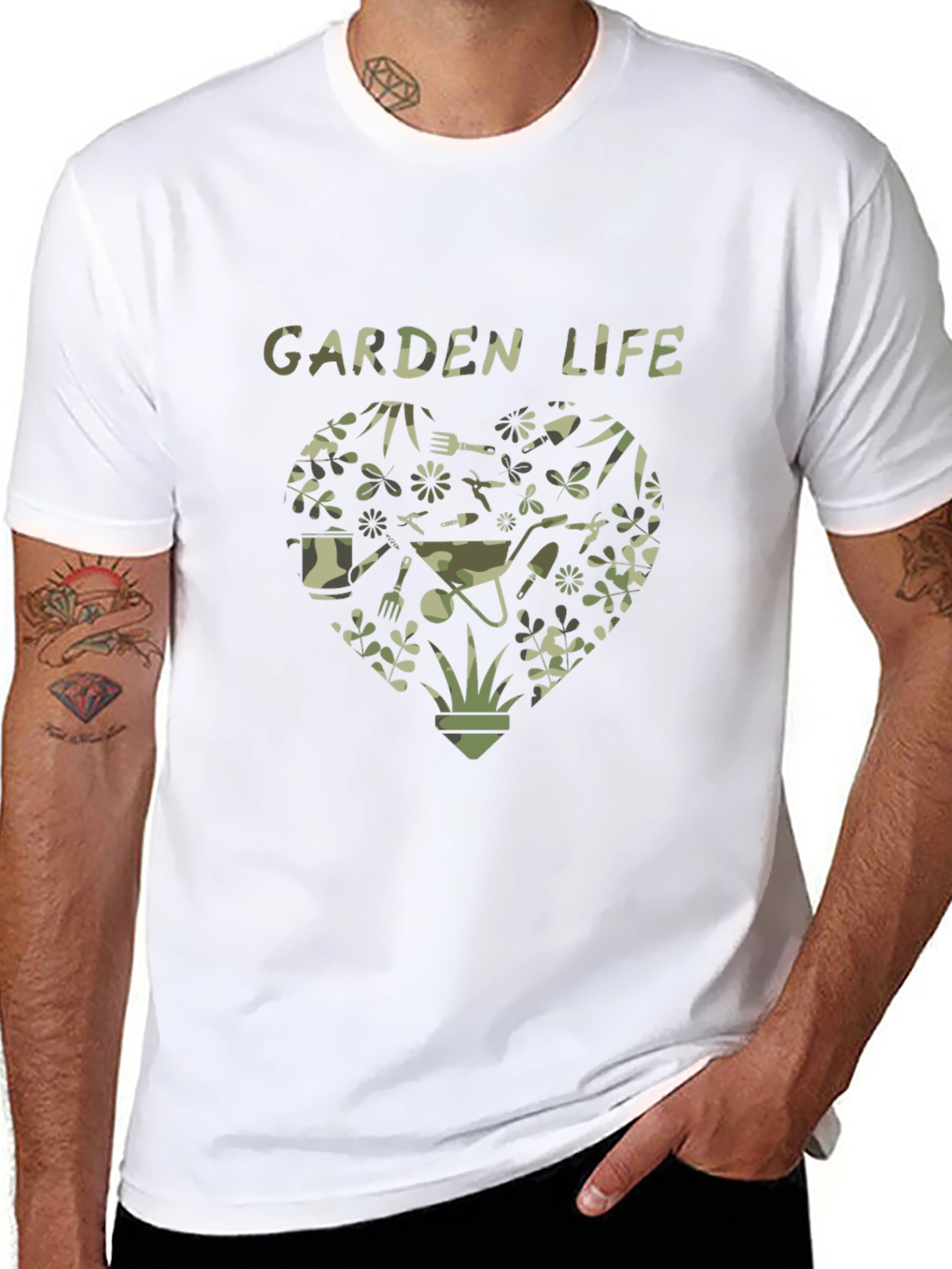 Garden Life Heart Graphic T-Shirt