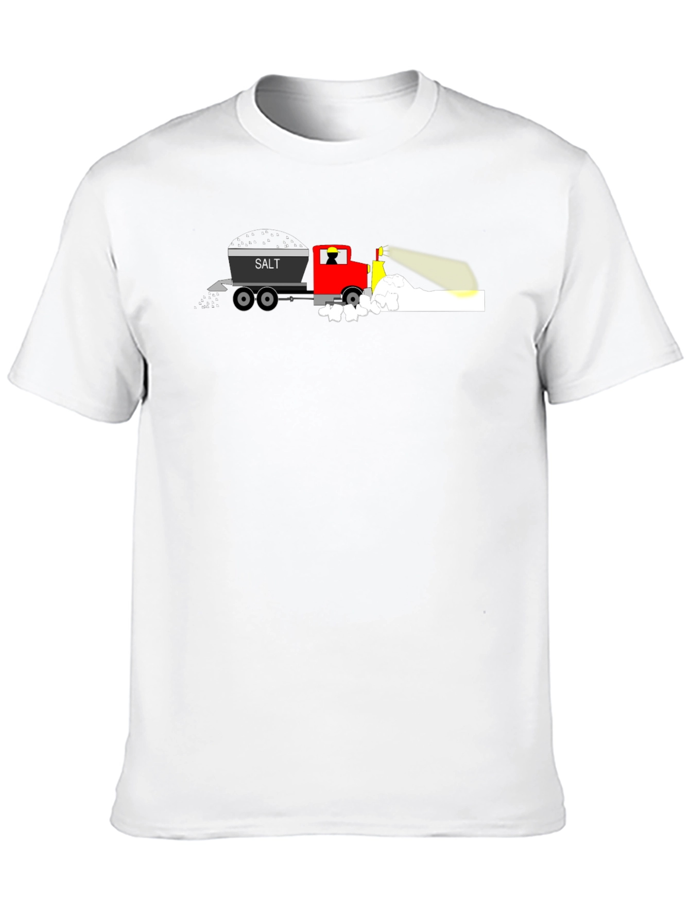 Salt Truck Graphic Tee - Black Cotton T-Shirt