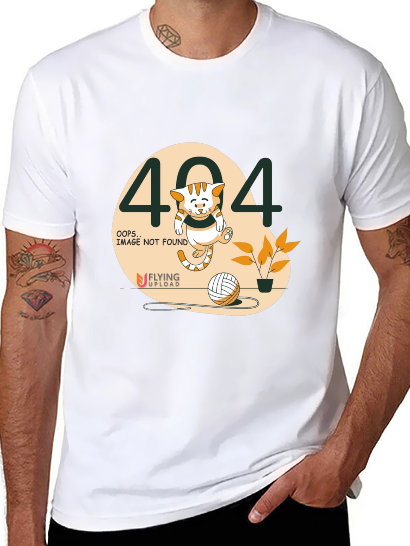 Error 404 Cat Graphic T-Shirt