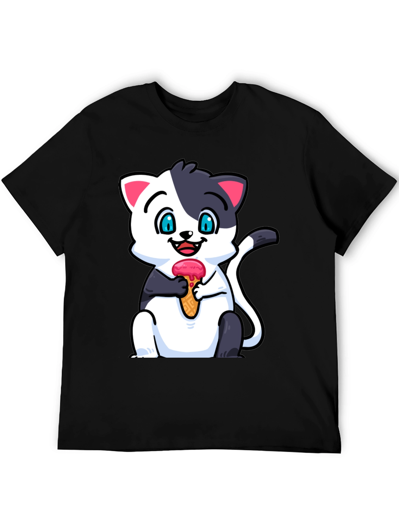 Cute Cat Ice Cream T-Shirt