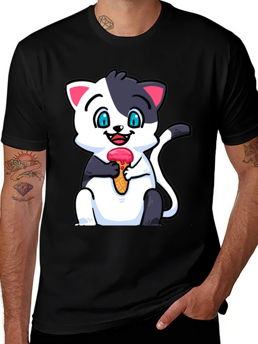 Cute Cat Ice Cream T-Shirt