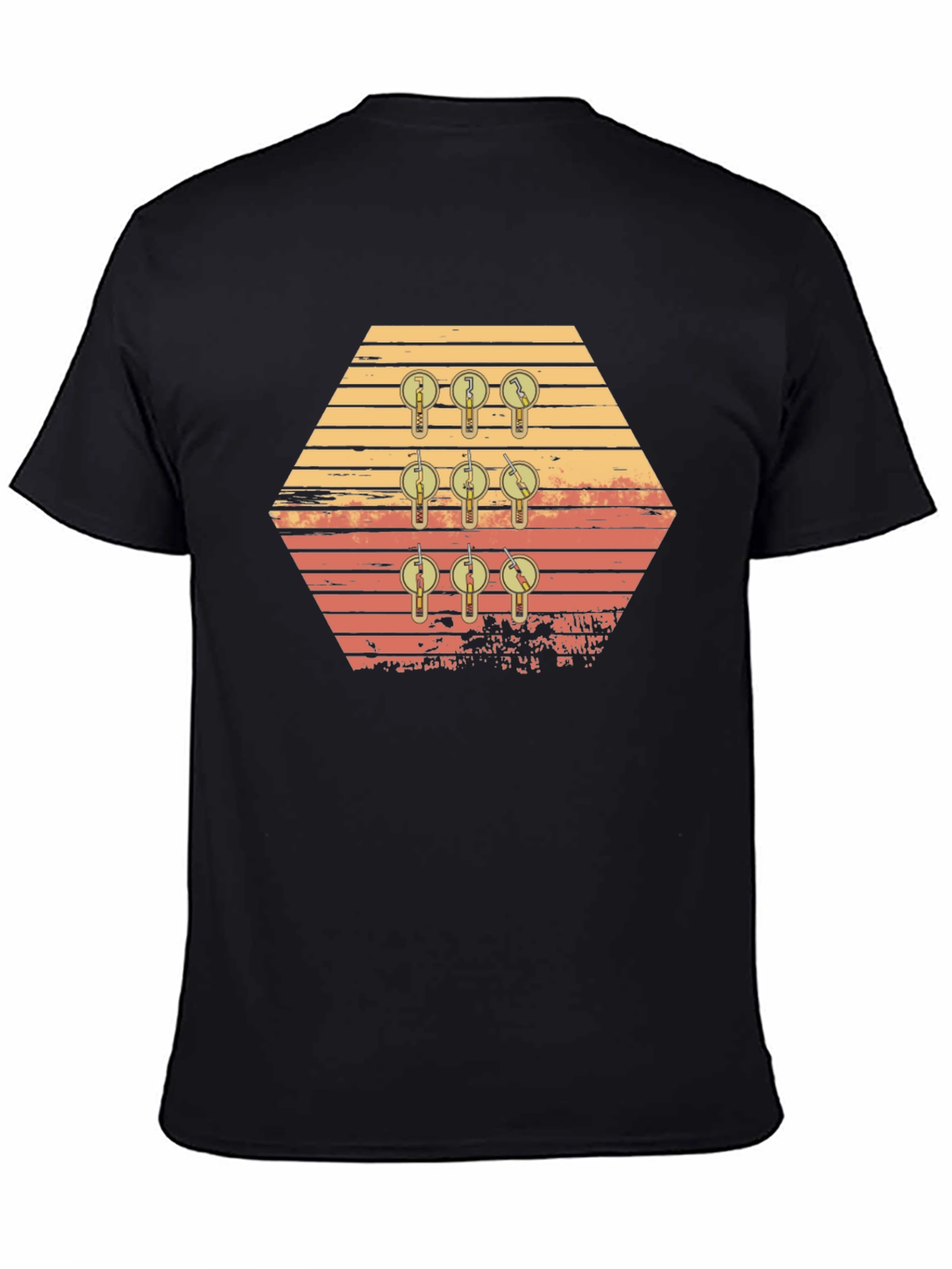 Retro Keys Graphic Tee - Black