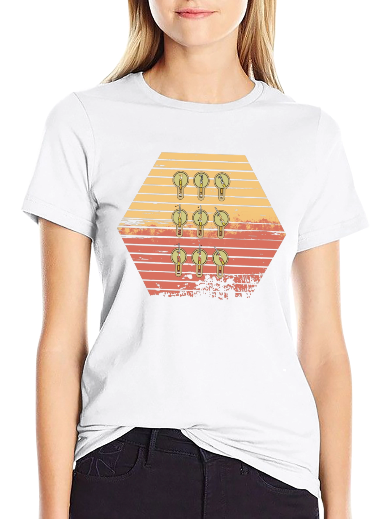 Retro Keys Graphic Tee - Black