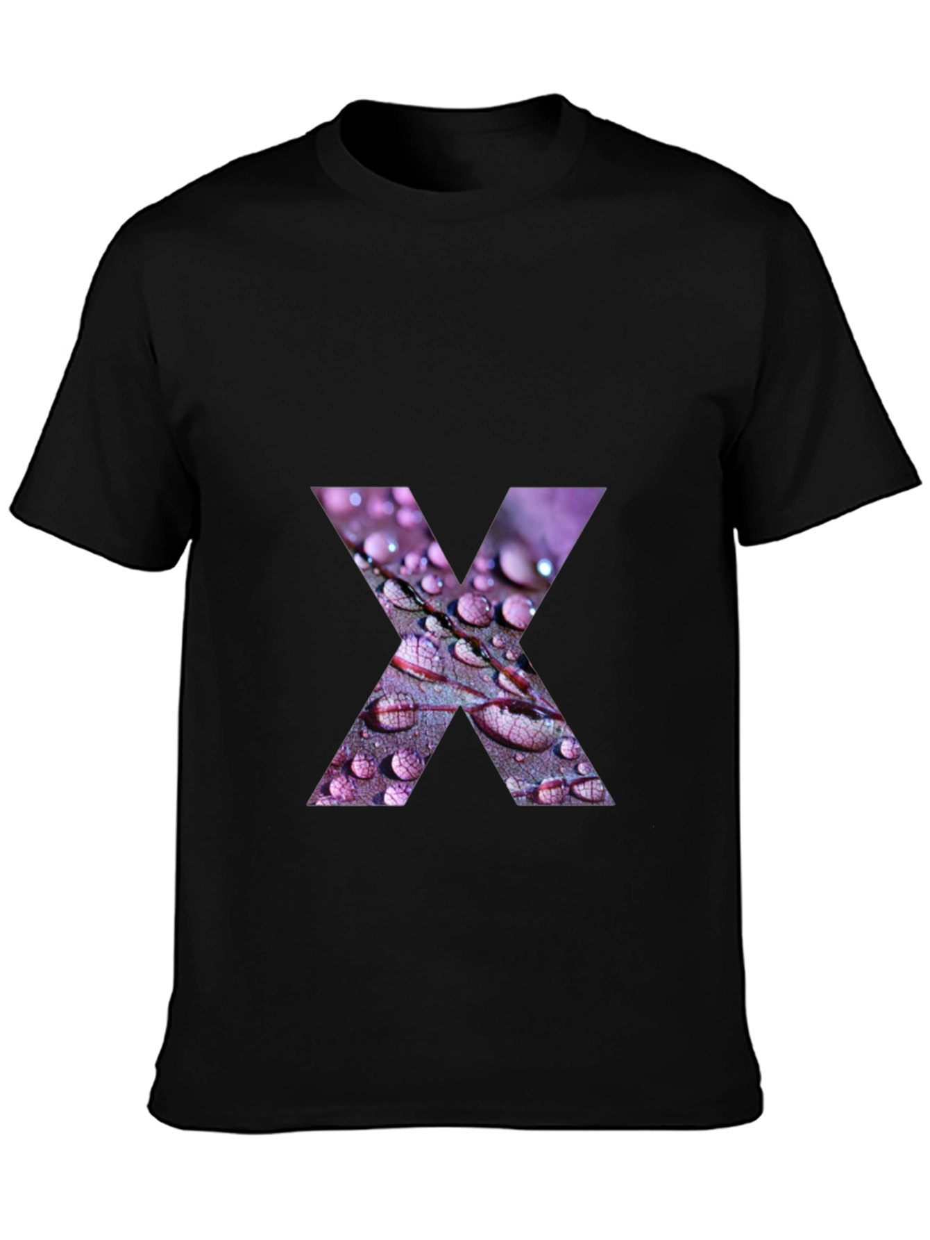 Abstract X Graphic Tee - Stylish Black Cotton T-Shirt