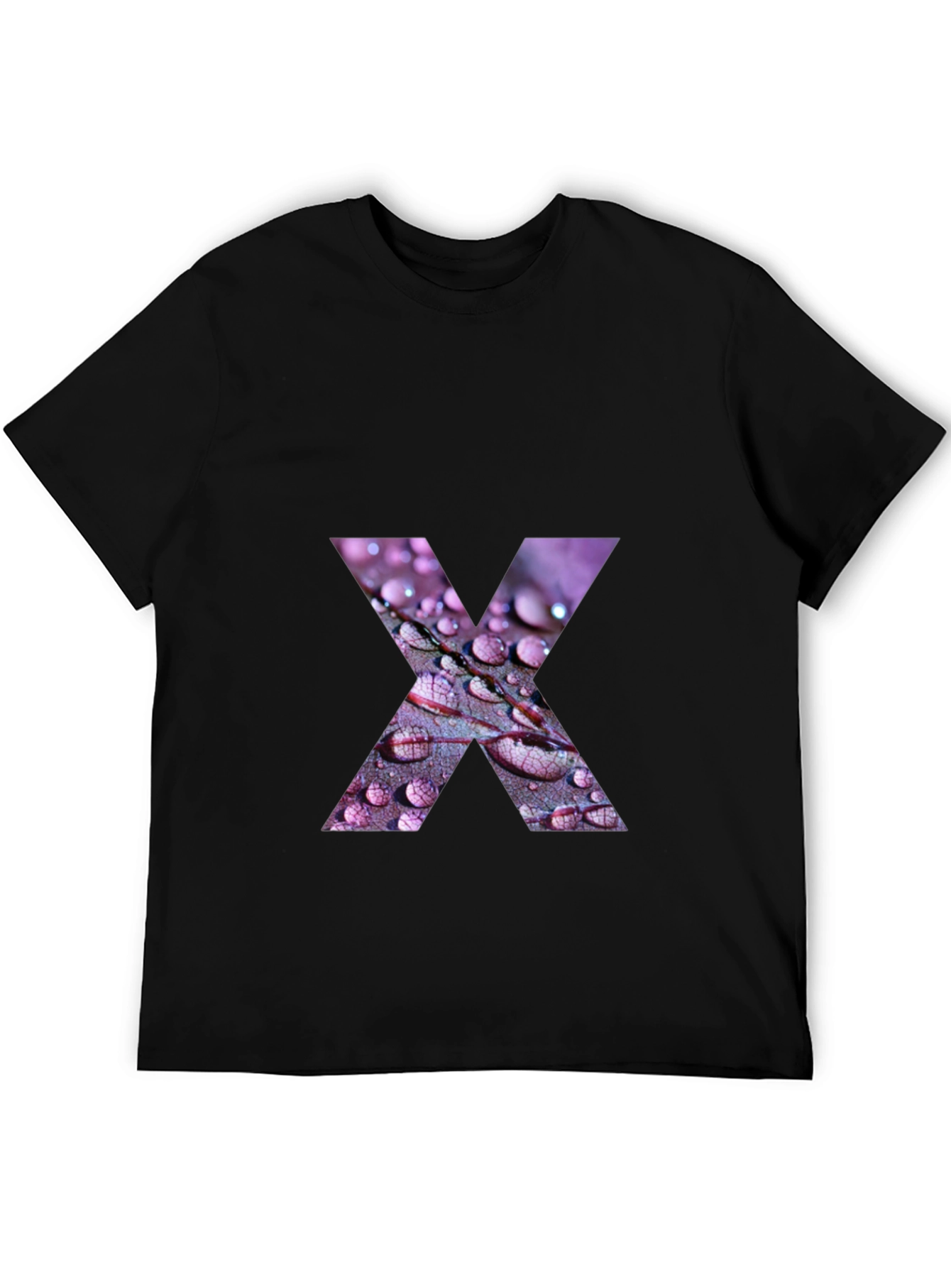 Abstract X Graphic Tee - Stylish Black Cotton T-Shirt