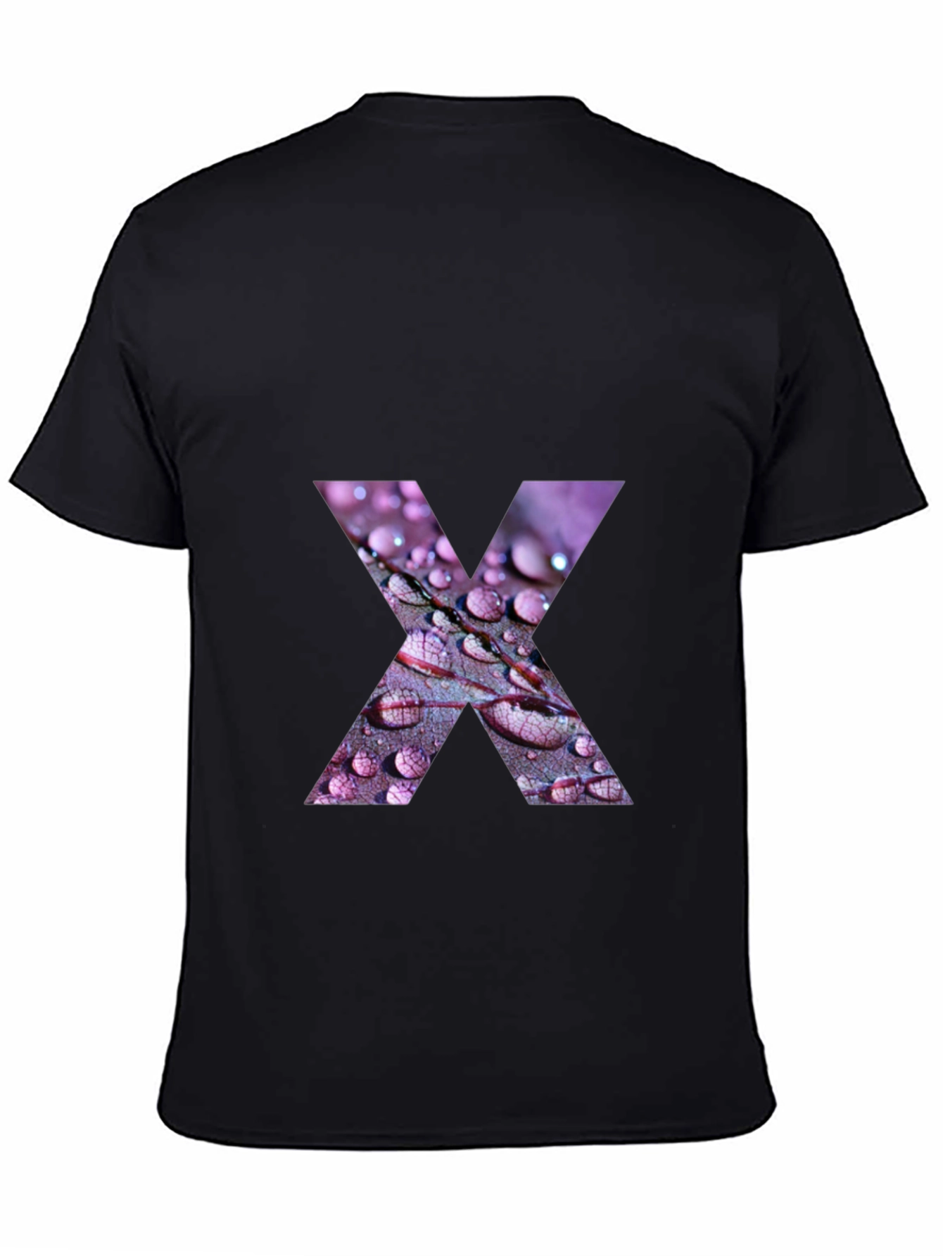 Abstract X Graphic Tee - Stylish Black Cotton T-Shirt