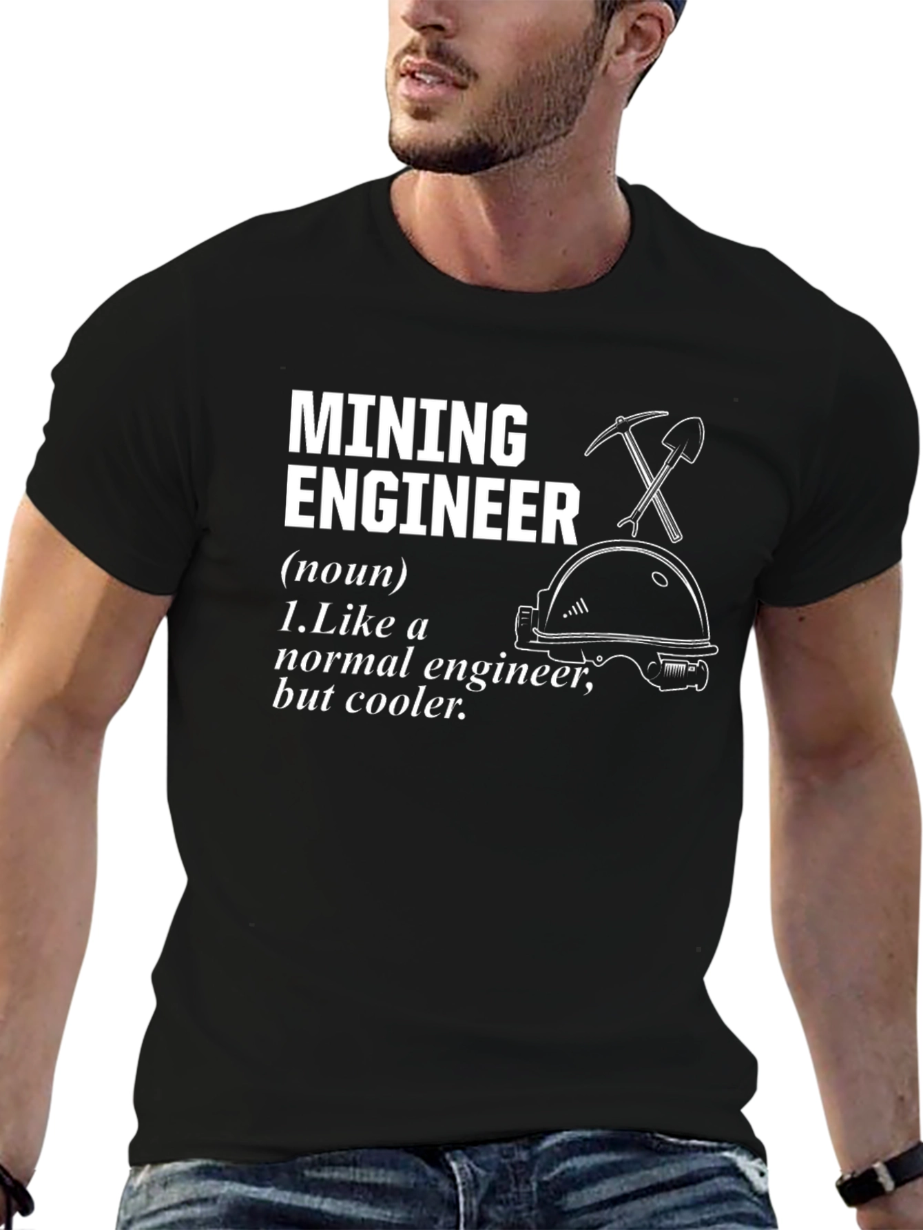 Mining Engineer Definition Black T-Shirt