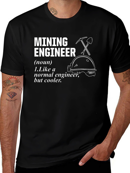 Mining Engineer Definition Black T-Shirt