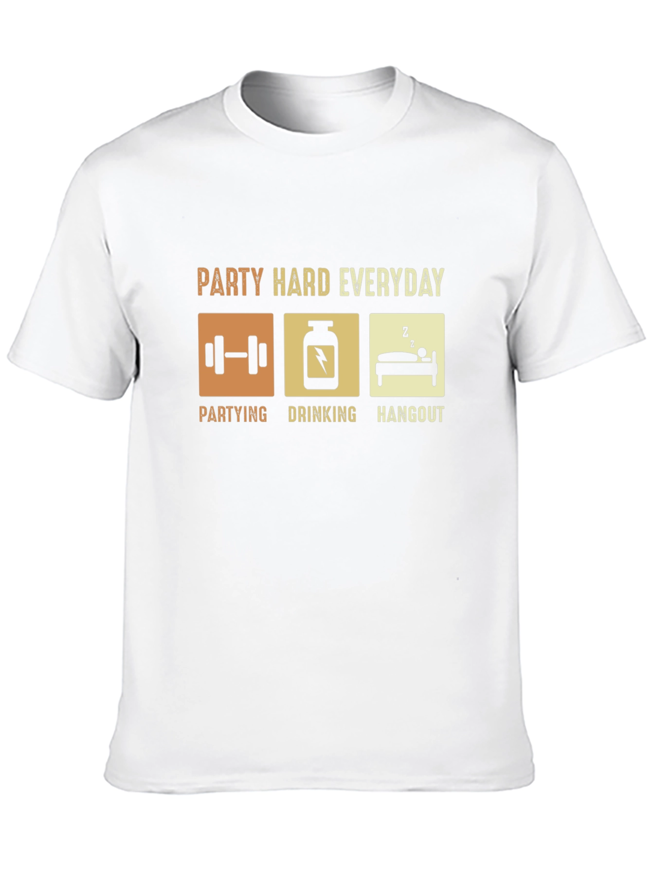 Party Hard Everyday Graphic T-Shirt - Black