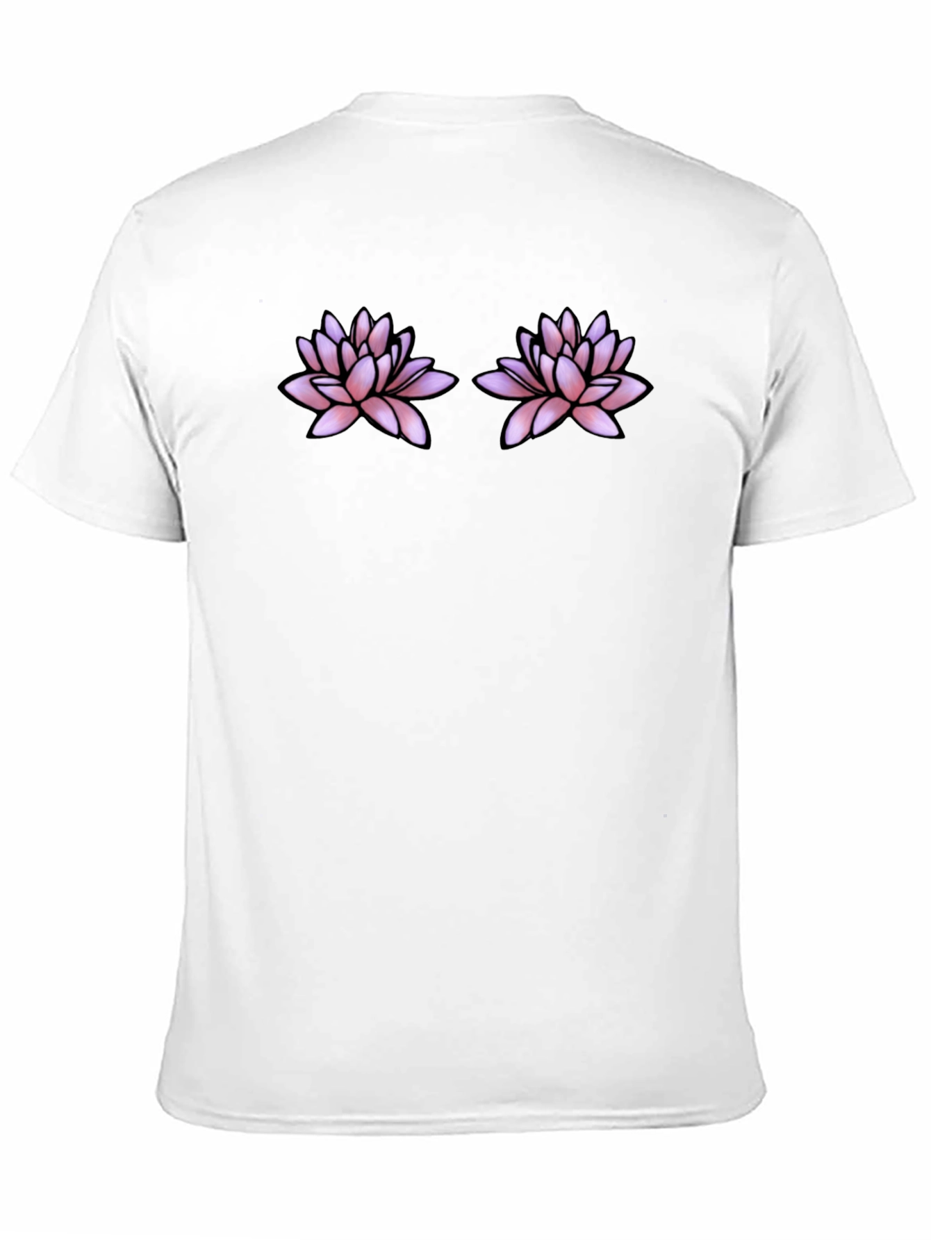 Lotus Flower Black T-Shirt