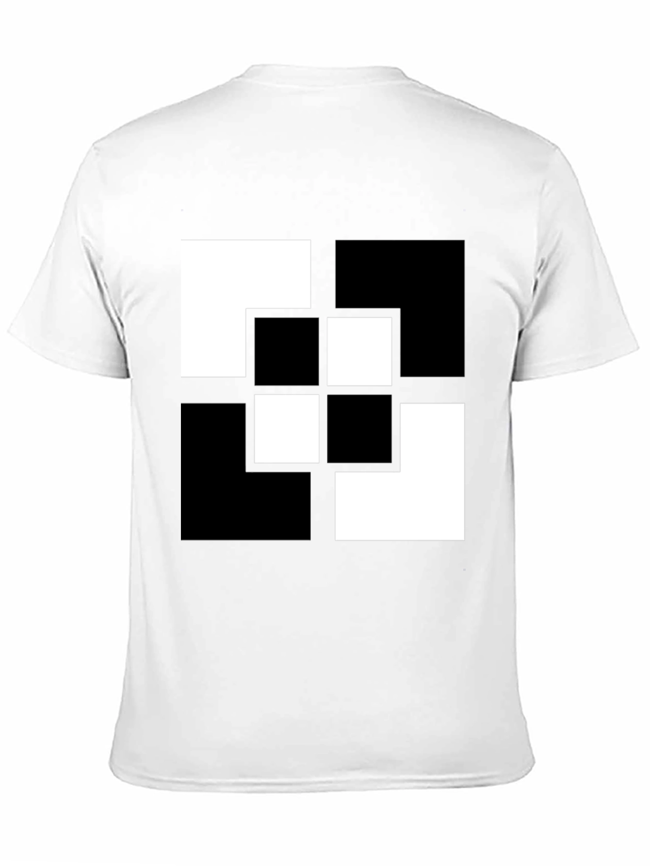 Geometric Black & White Graphic Tee