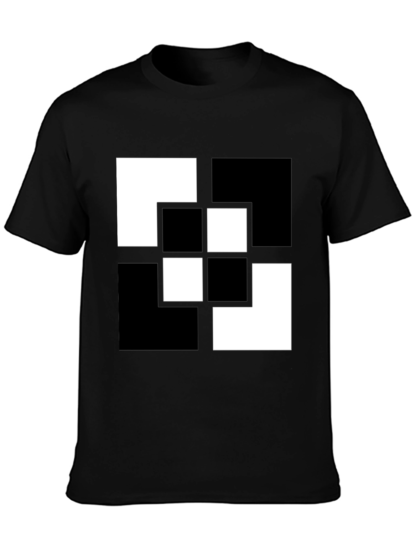 Geometric Black & White Graphic Tee