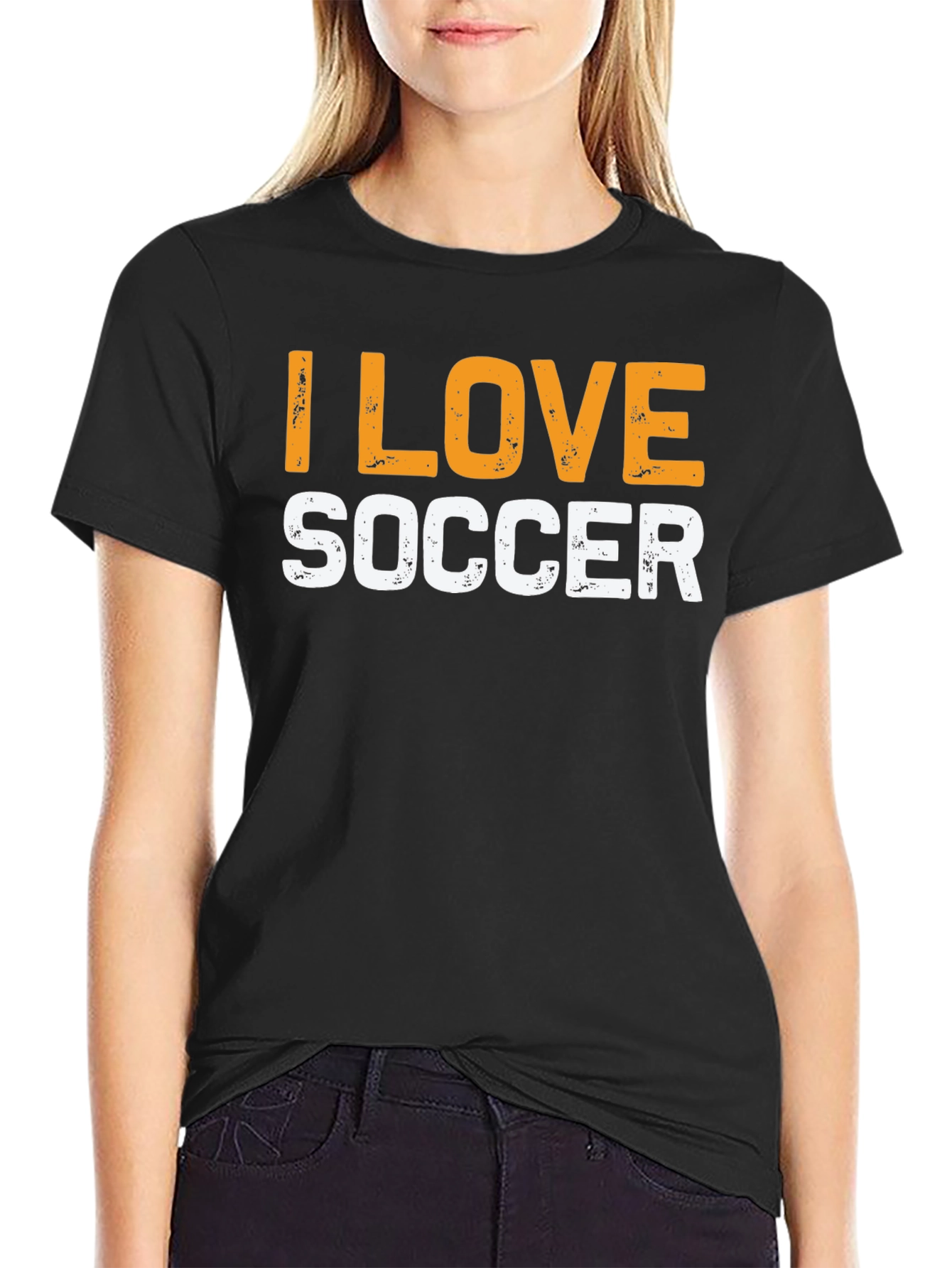 I Love Soccer Graphic T-Shirt