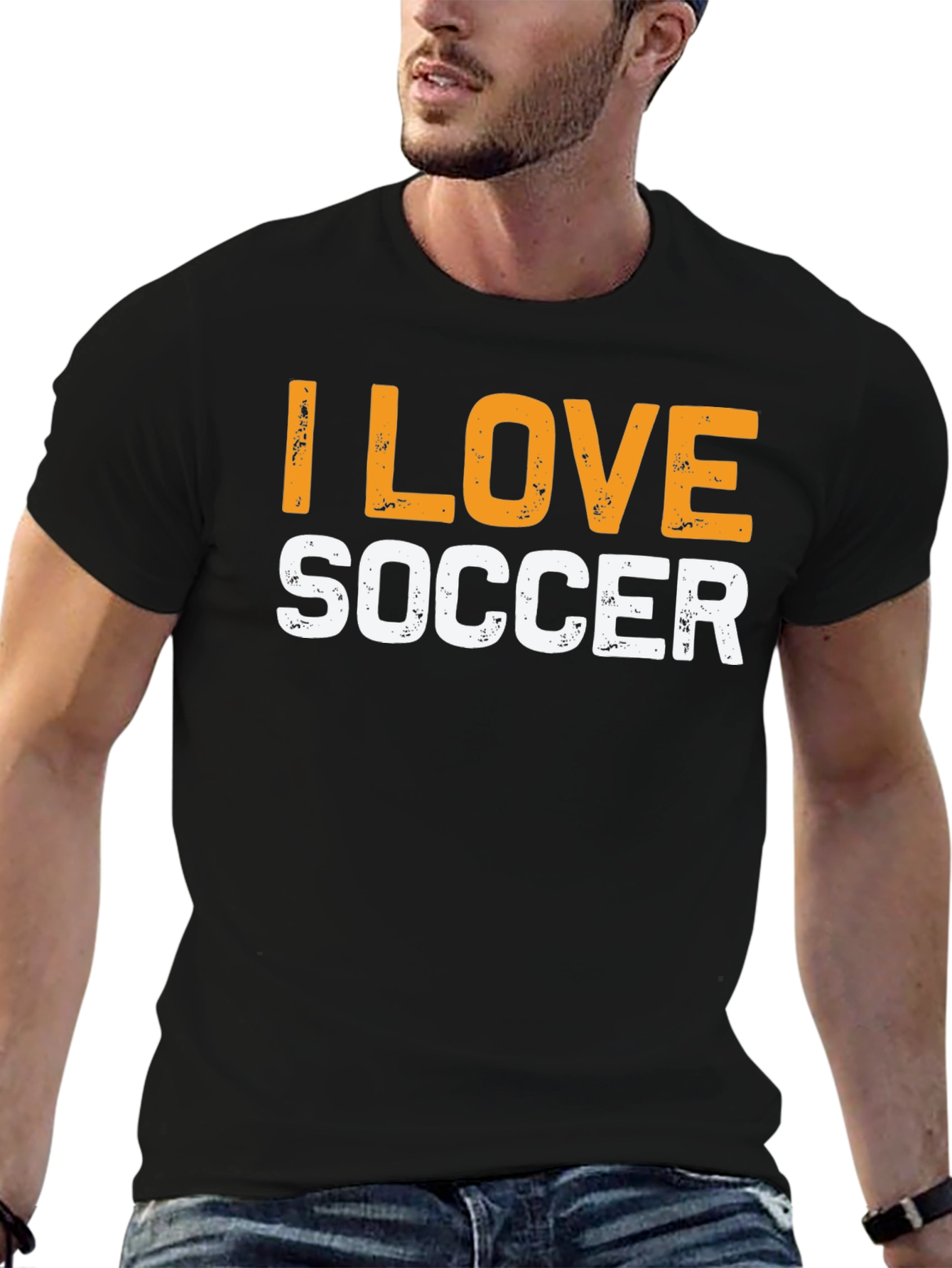 I Love Soccer Graphic T-Shirt