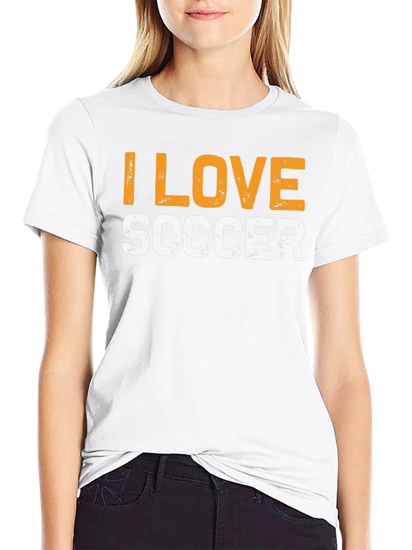 I Love Soccer Graphic T-Shirt