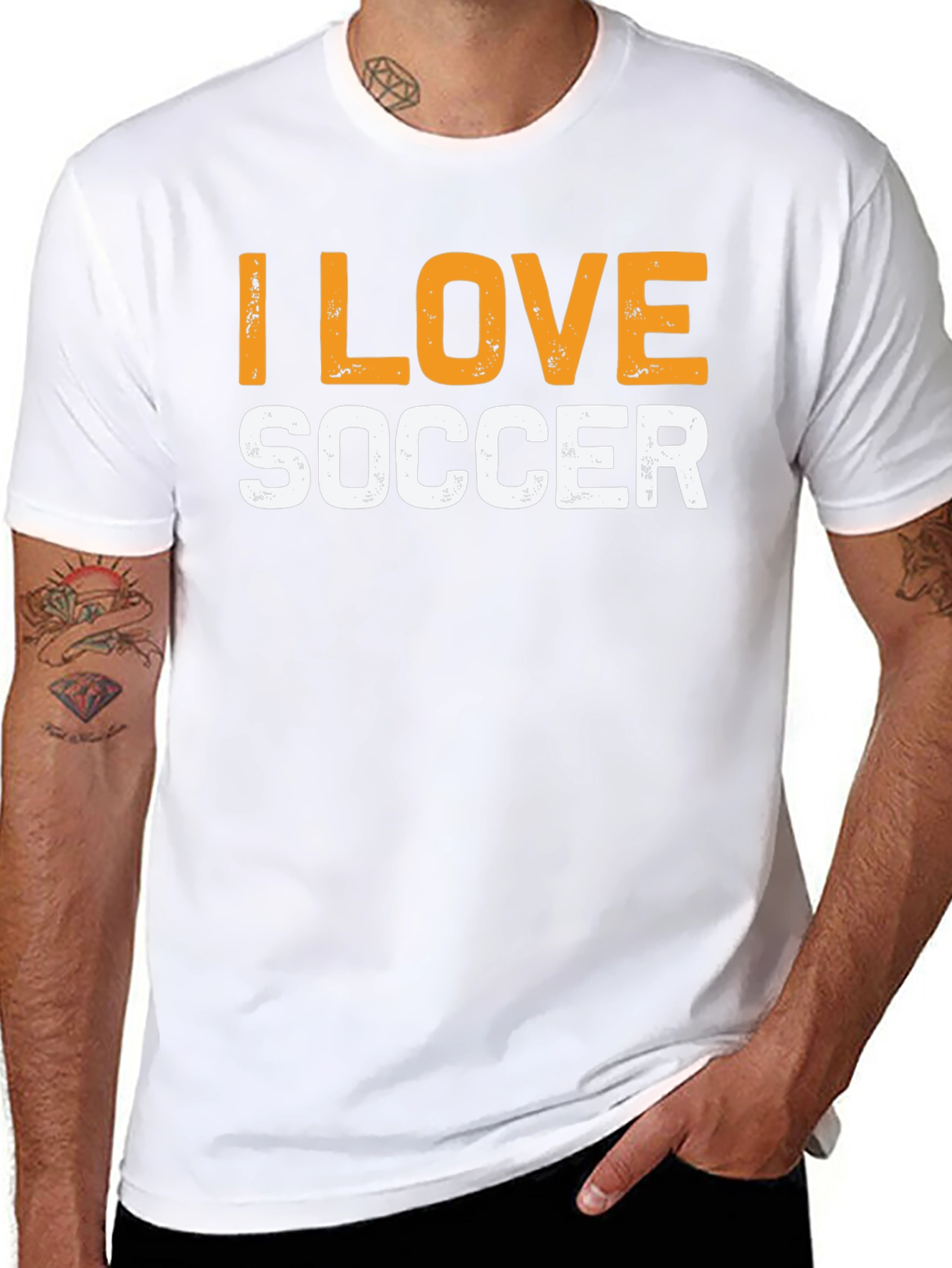 I Love Soccer Graphic T-Shirt