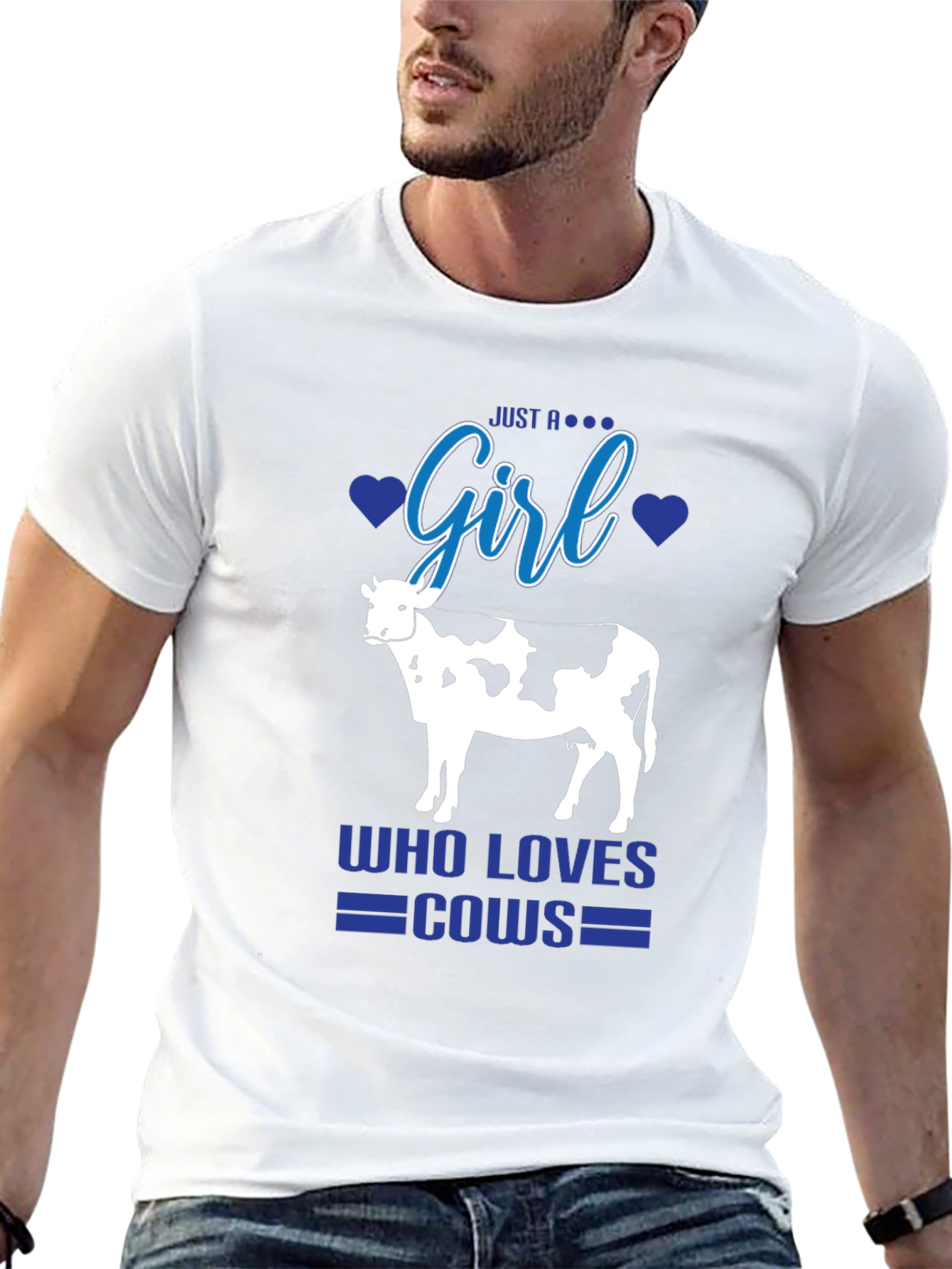 Just A Girl Who Loves Cows T-Shirt