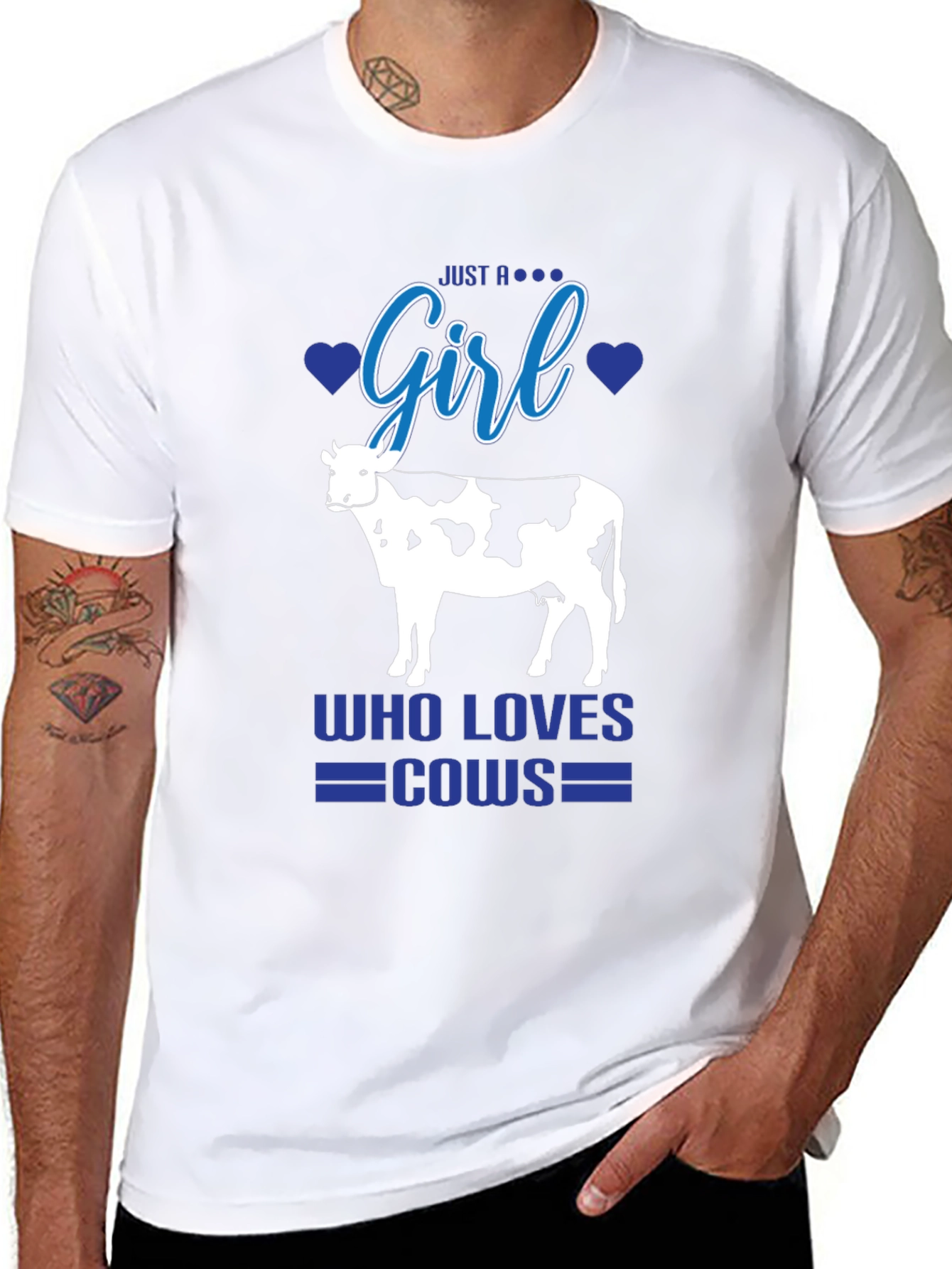 Just A Girl Who Loves Cows T-Shirt