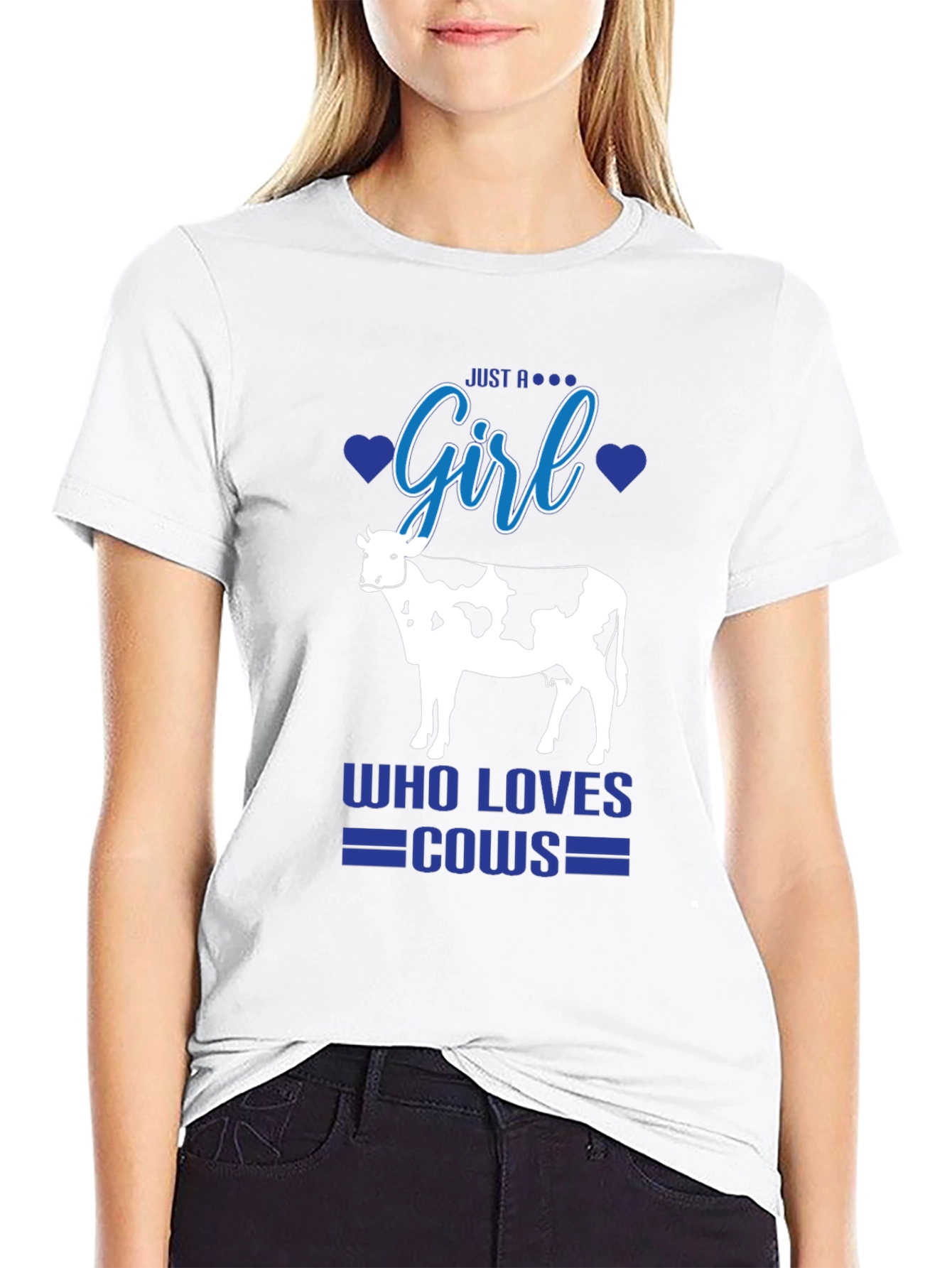 Just A Girl Who Loves Cows T-Shirt